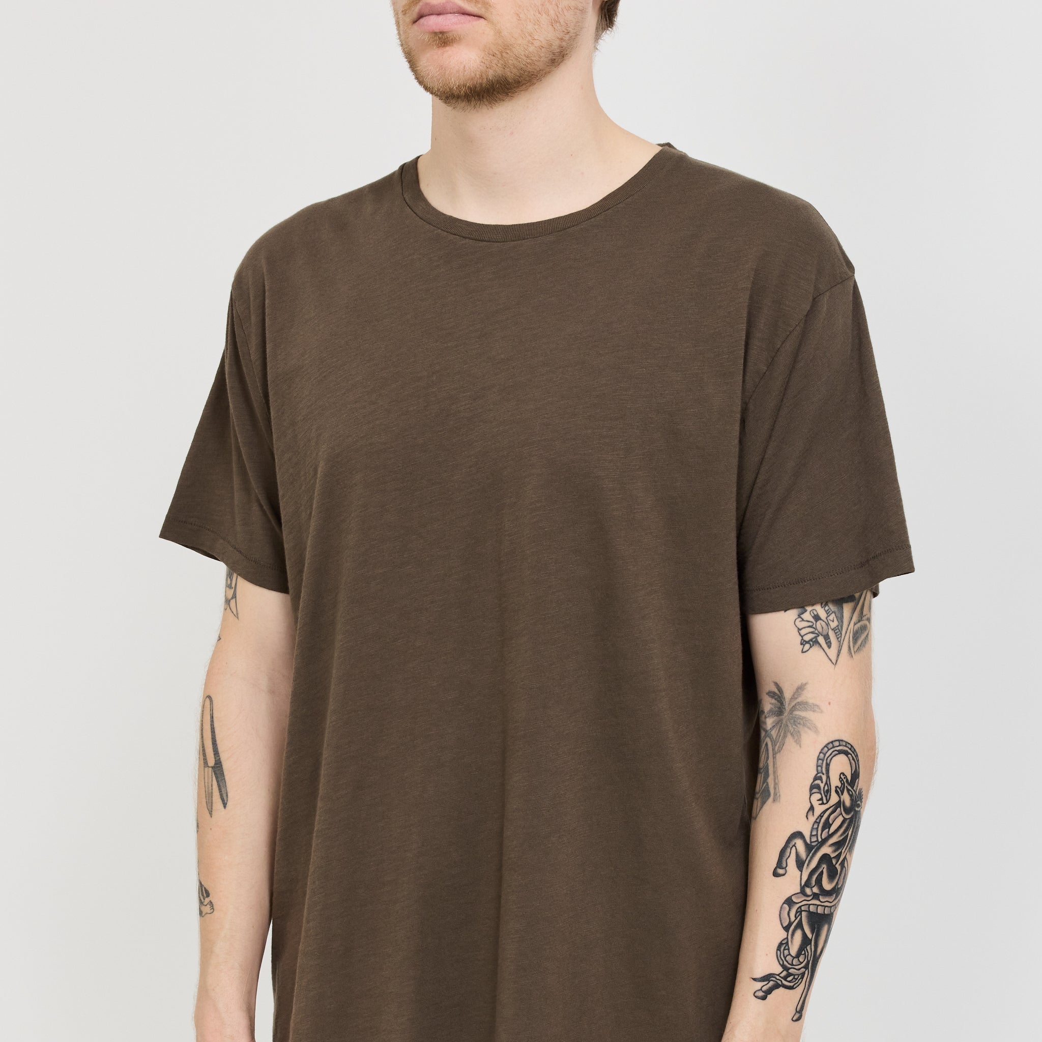 Roffe T-Shirt Black/Brown