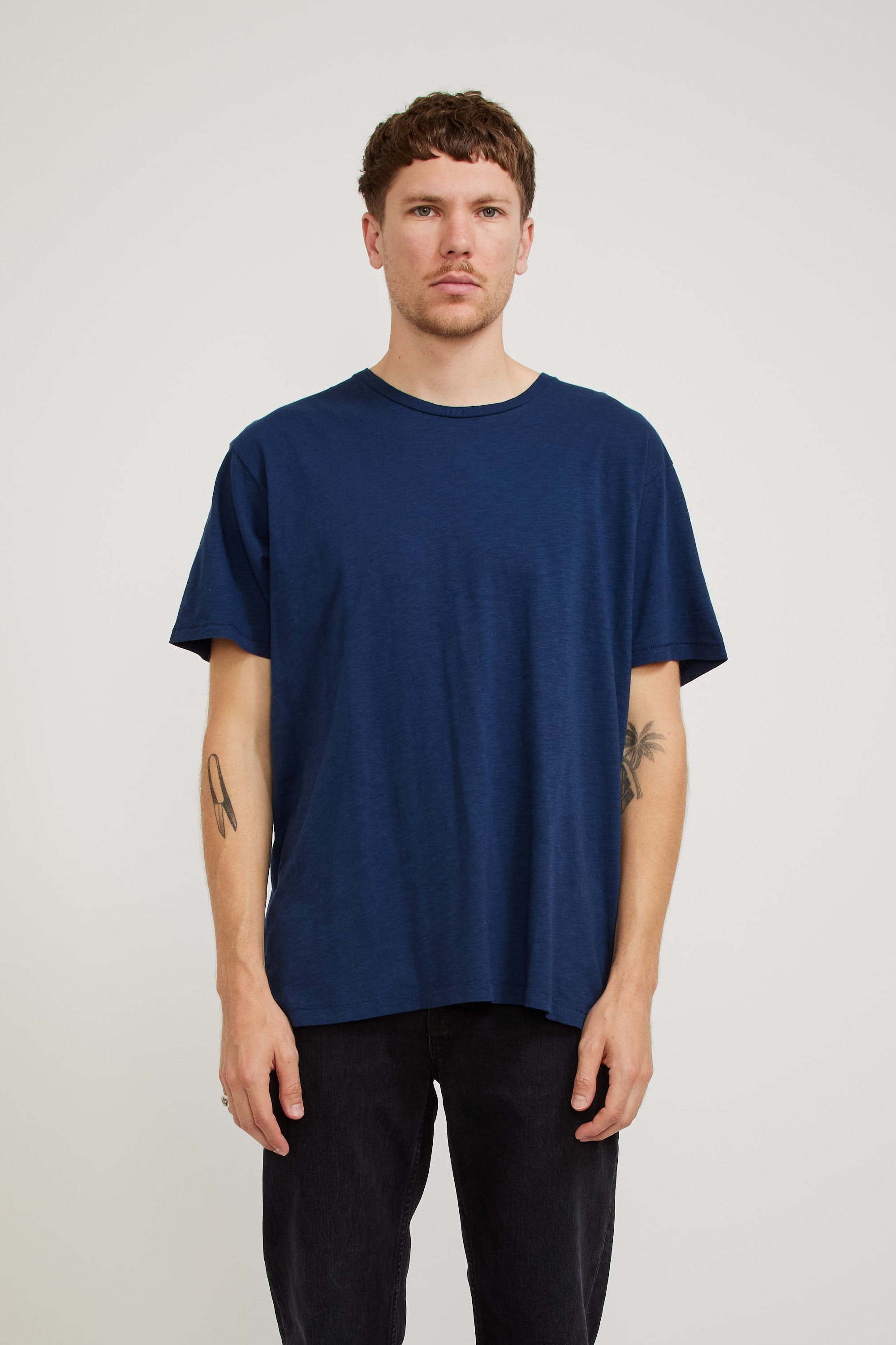 Nudie Jeans Co. Roffe T-Shirt French Blue | Maplestore