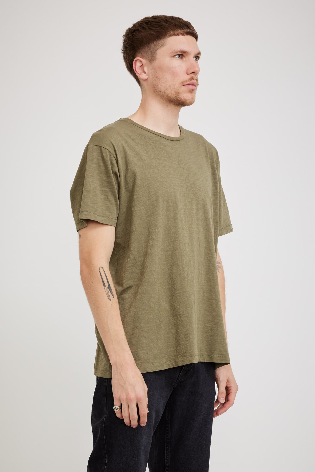 Nudie Jeans Co. Roffe T-Shirt Pale Olive | Maplestore