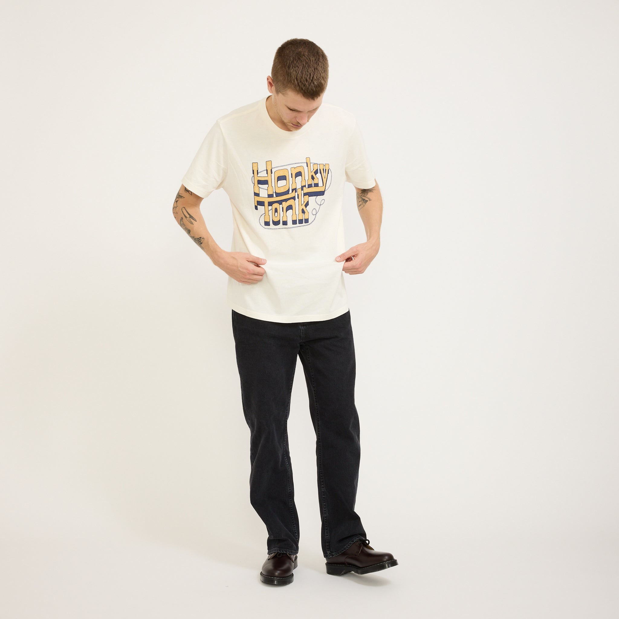 Nudie Jeans Co. | Roy Honky Tonk T-Shirt Ecru | Maplestore