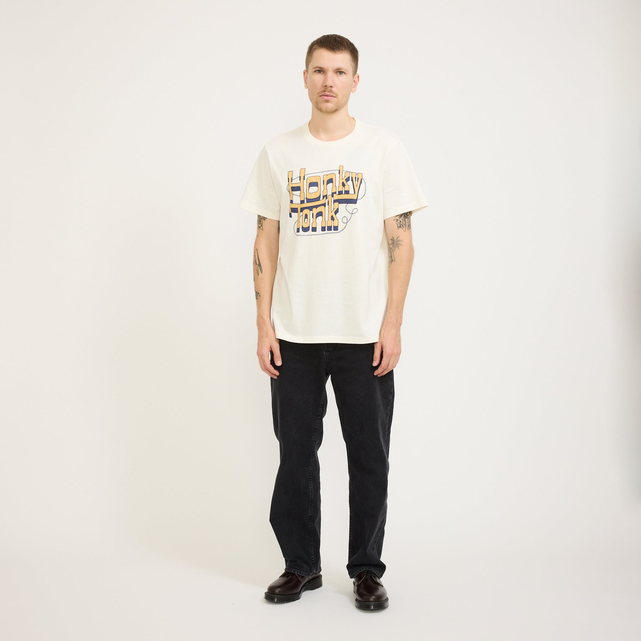 Nudie Jeans Co. | Roy Honky Tonk T-Shirt Ecru | Maplestore