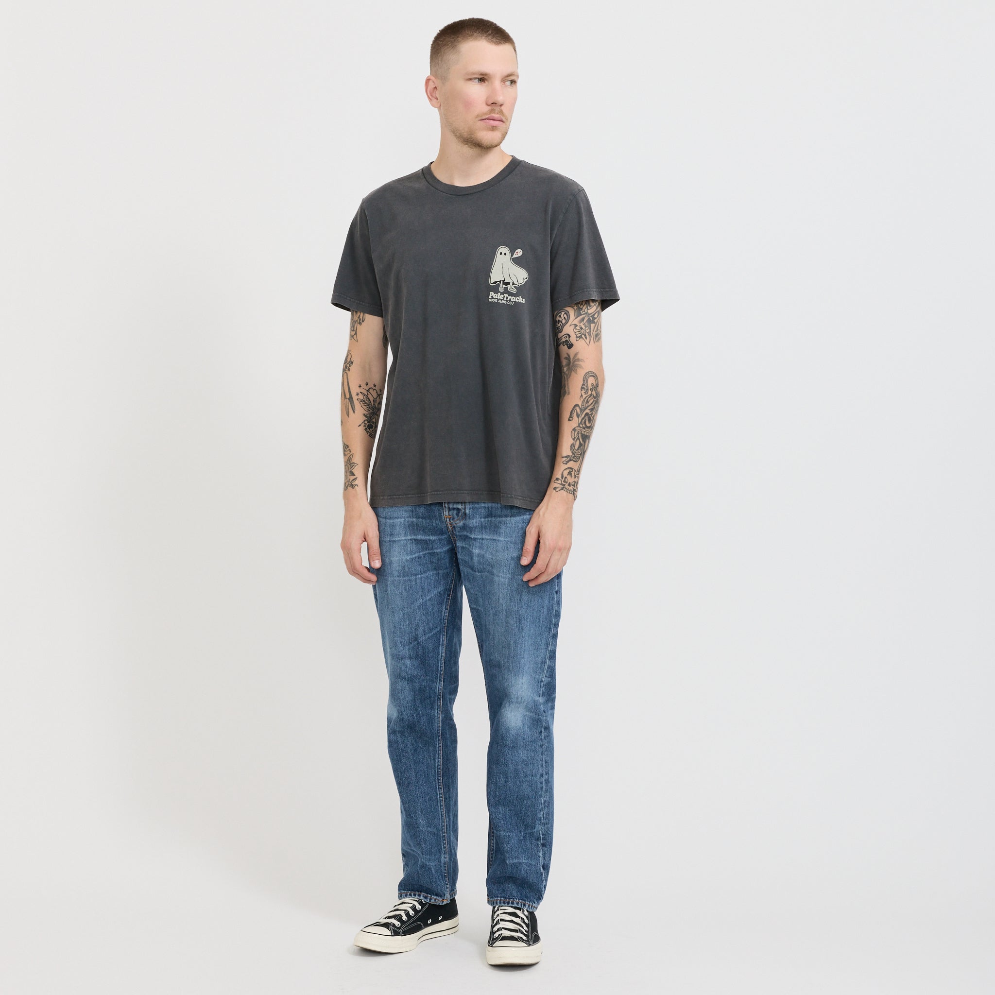 Roy Pale Tracks T-Shirt Antracite