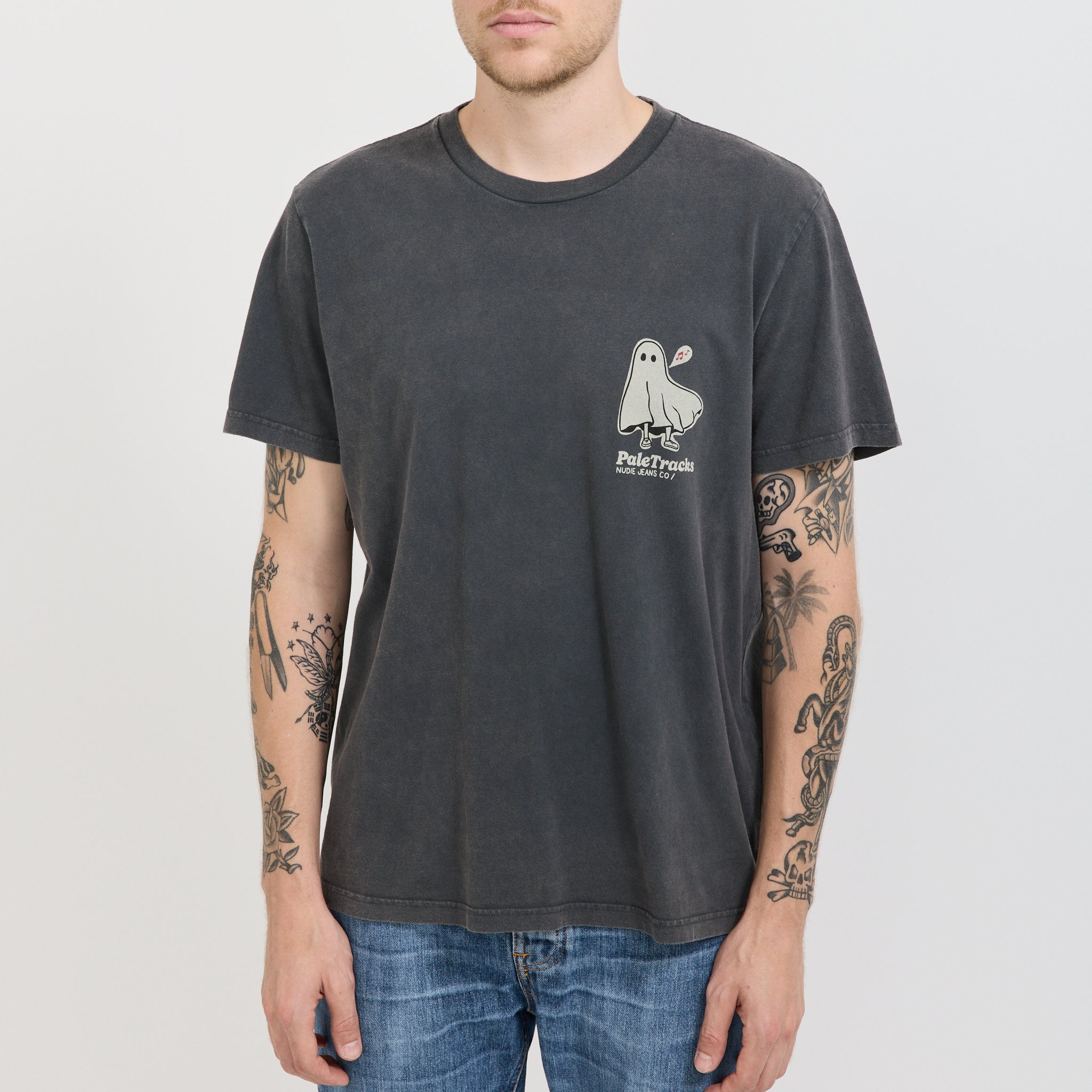 Roy Pale Tracks T-Shirt Antracite