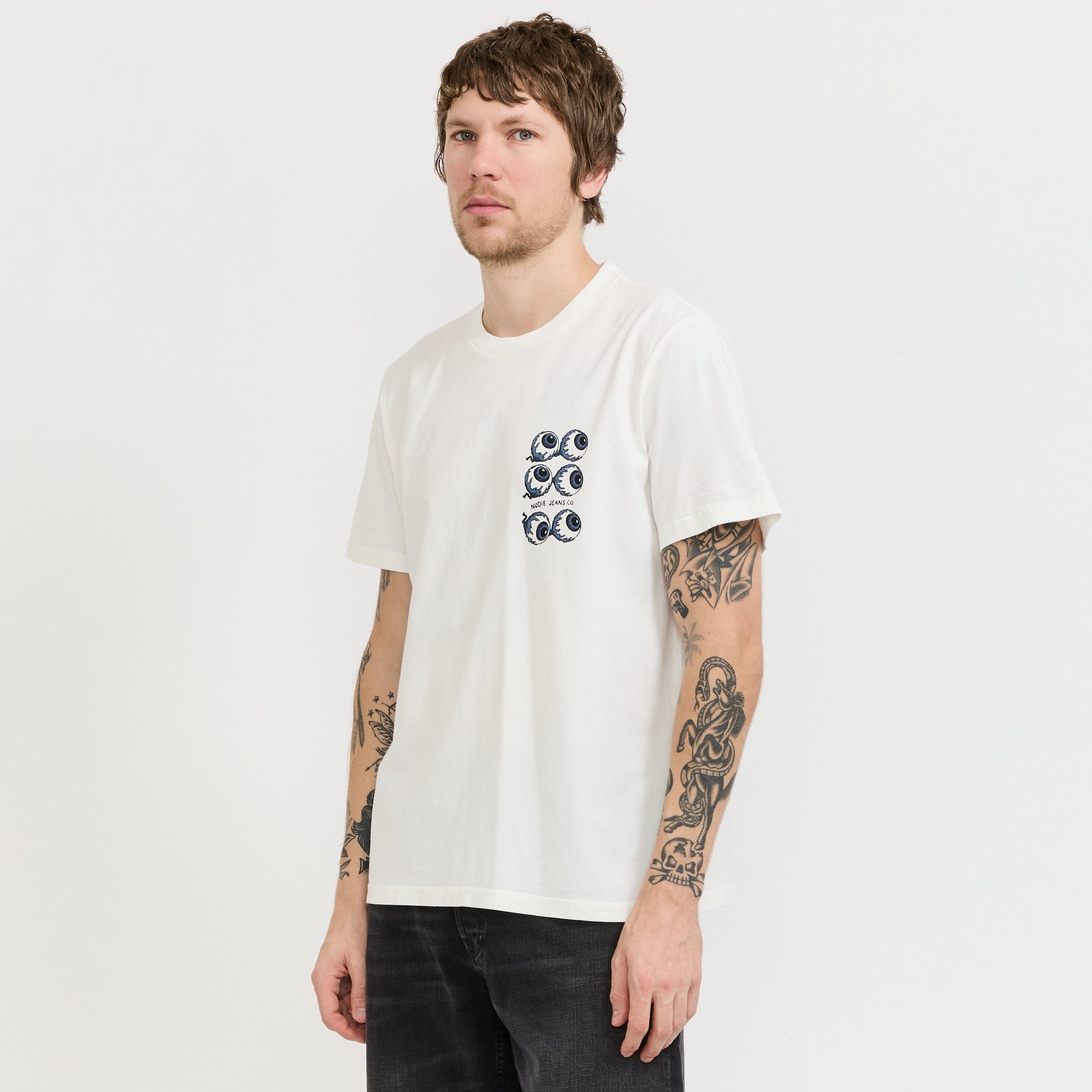 Roy T-Shirt Wall Crack Chalk White