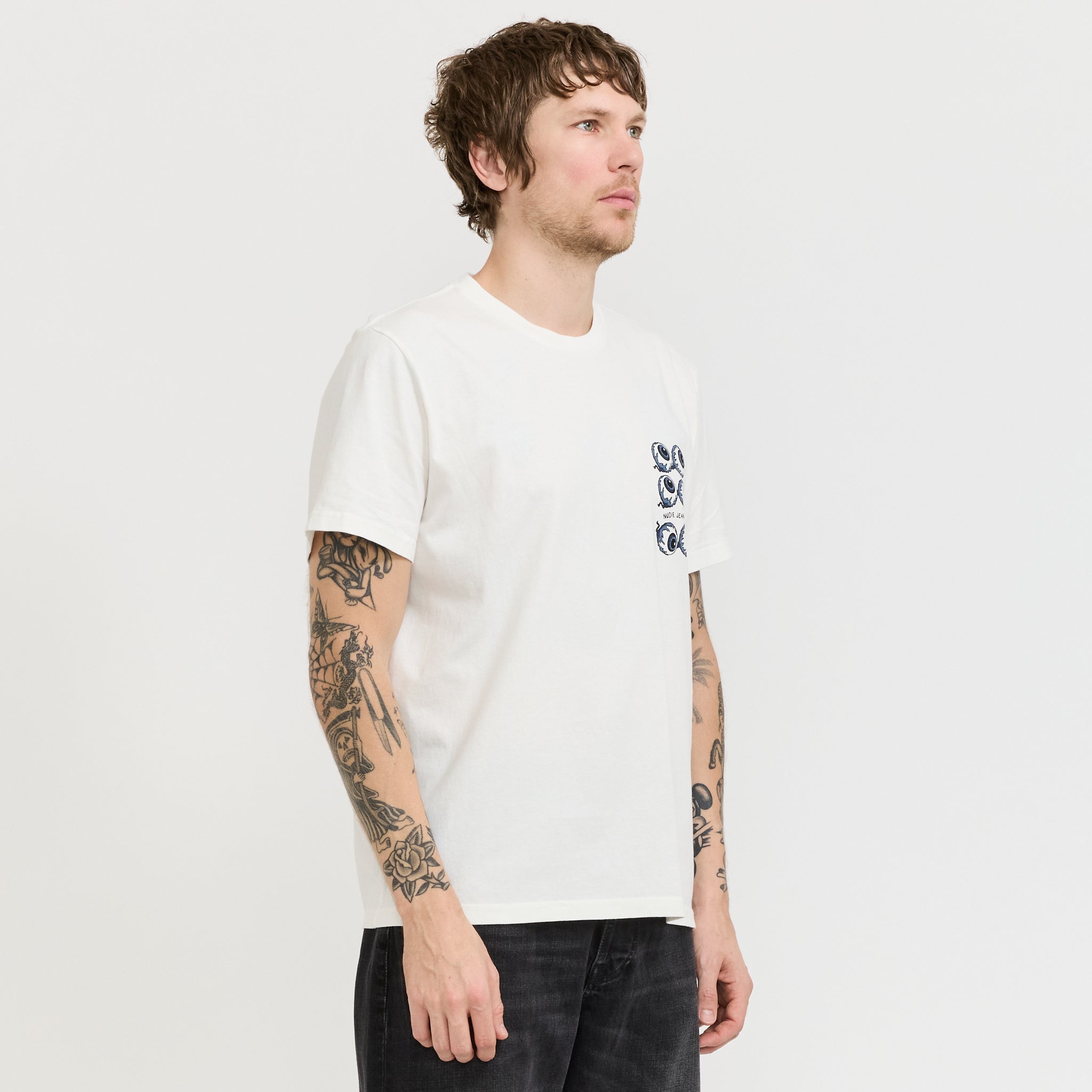 Roy T-Shirt Wall Crack Chalk White