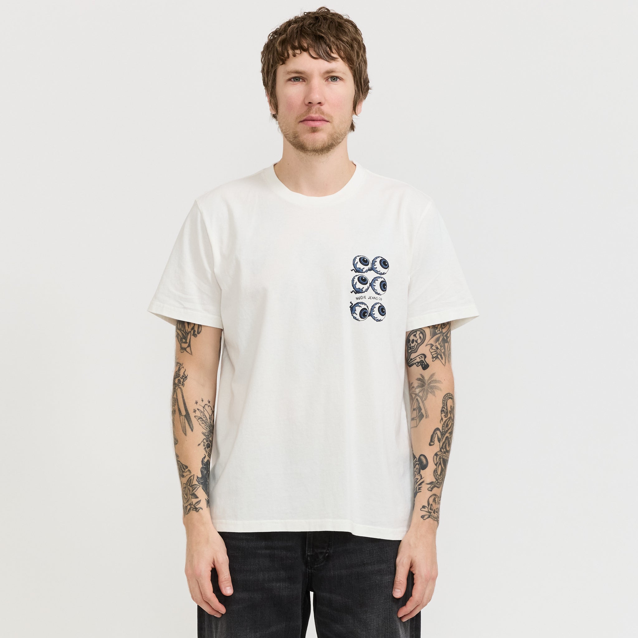 Roy T-Shirt Wall Crack Chalk White