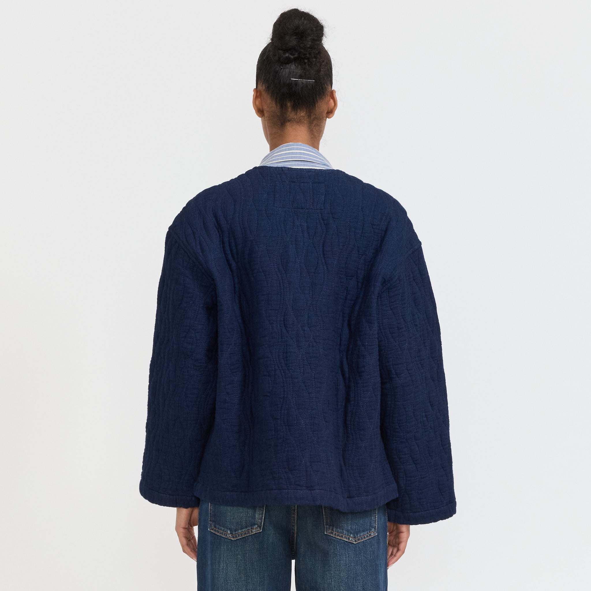 Nudie Jeans Co. | Sandra Jacket Indigo Quilt Blue | Maplestore