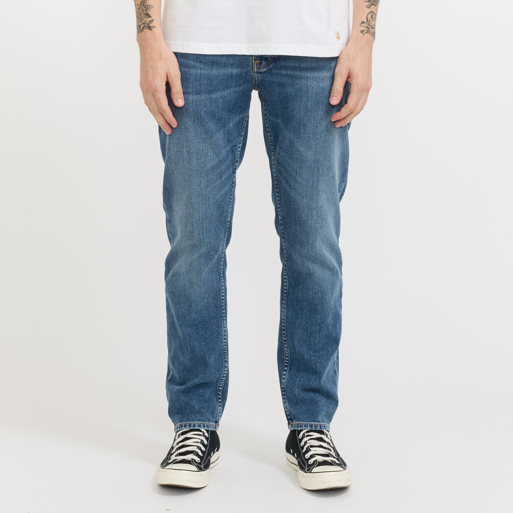 Nudie Jeans Co. | Solid Ollie Blue Blur | Maplestore