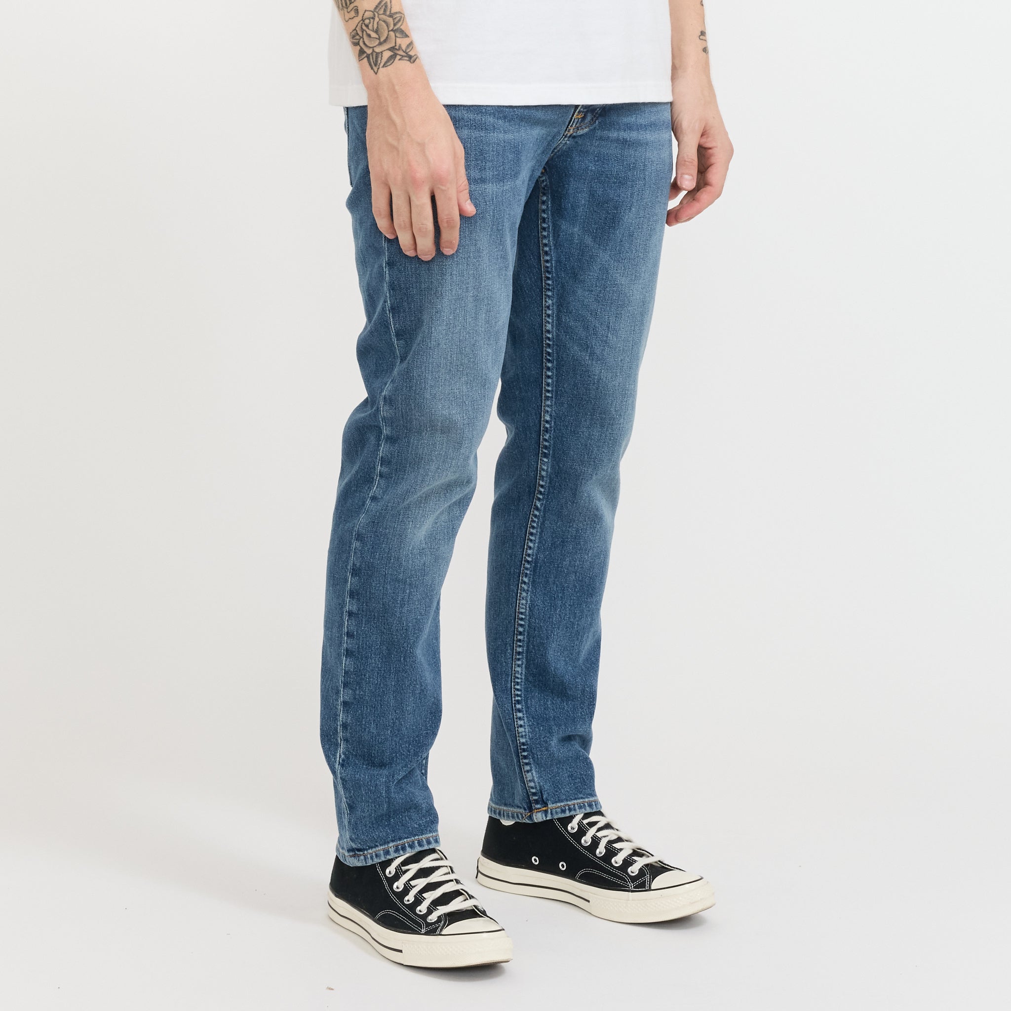 Nudie Jeans Co. | Solid Ollie Blue Blur | Maplestore