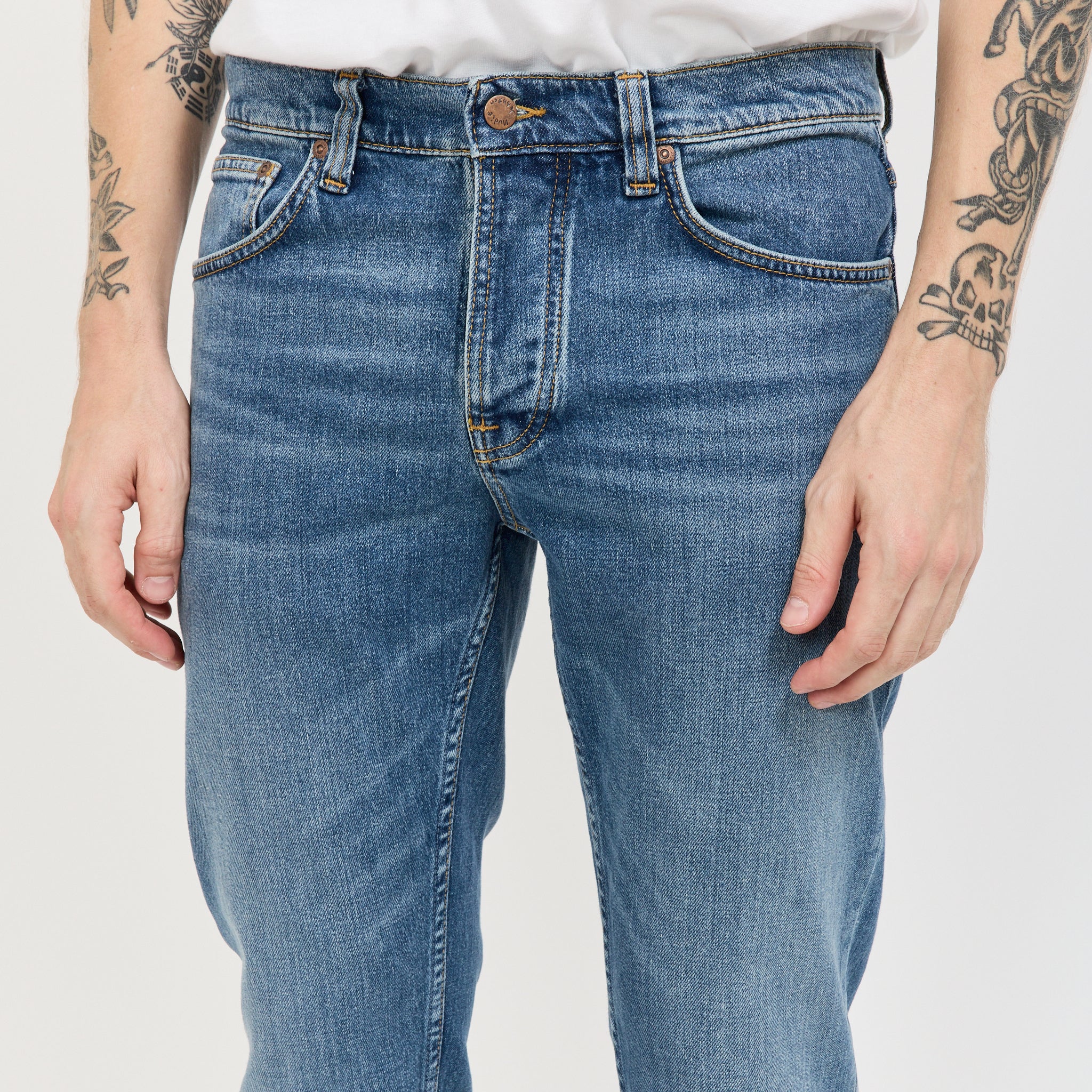 Nudie Jeans Co. | Solid Ollie Blue Blur | Maplestore