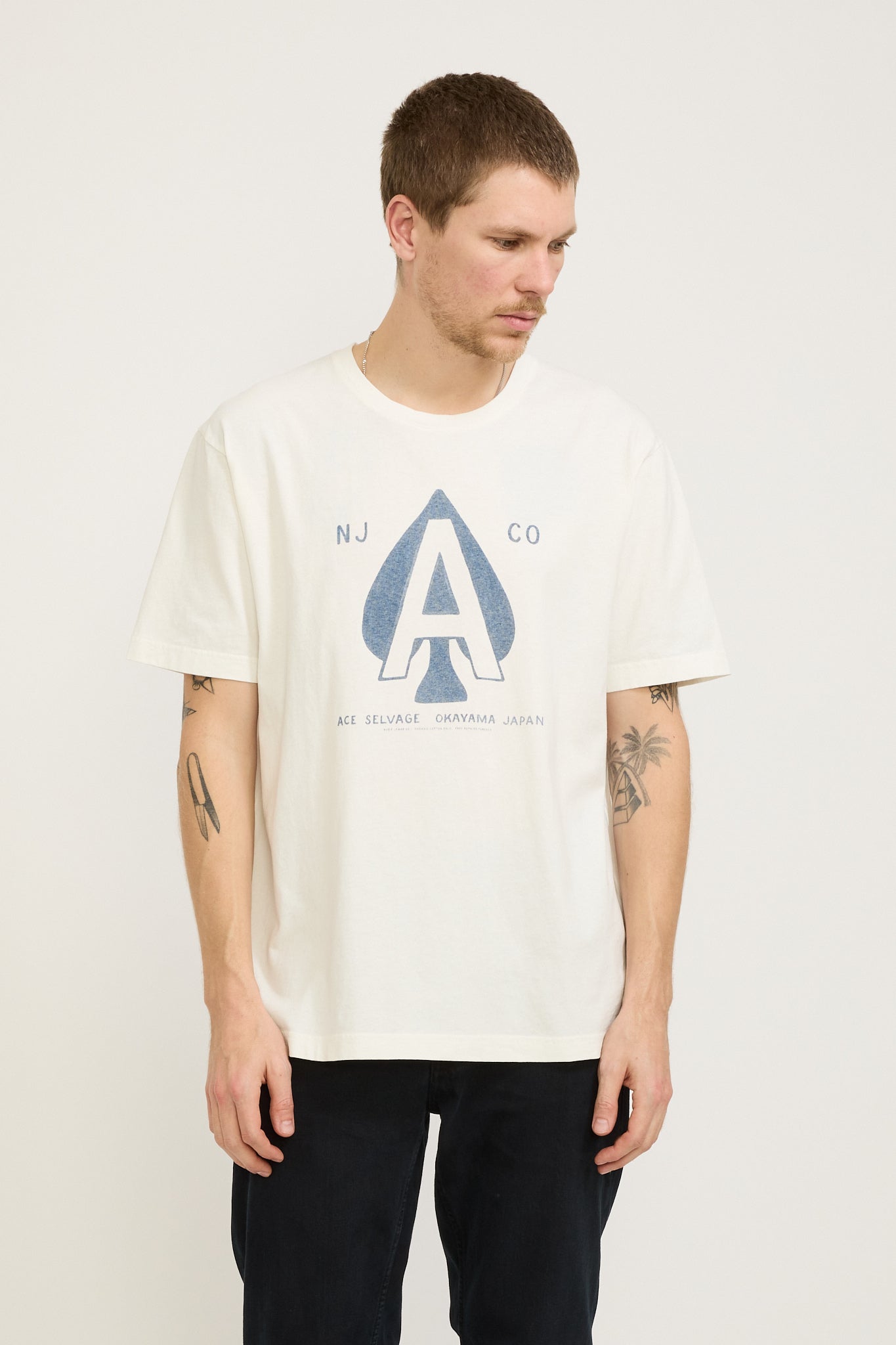 Nudie Jeans Co. | Uno Ace T-Shirt Chalk White | Maplestore