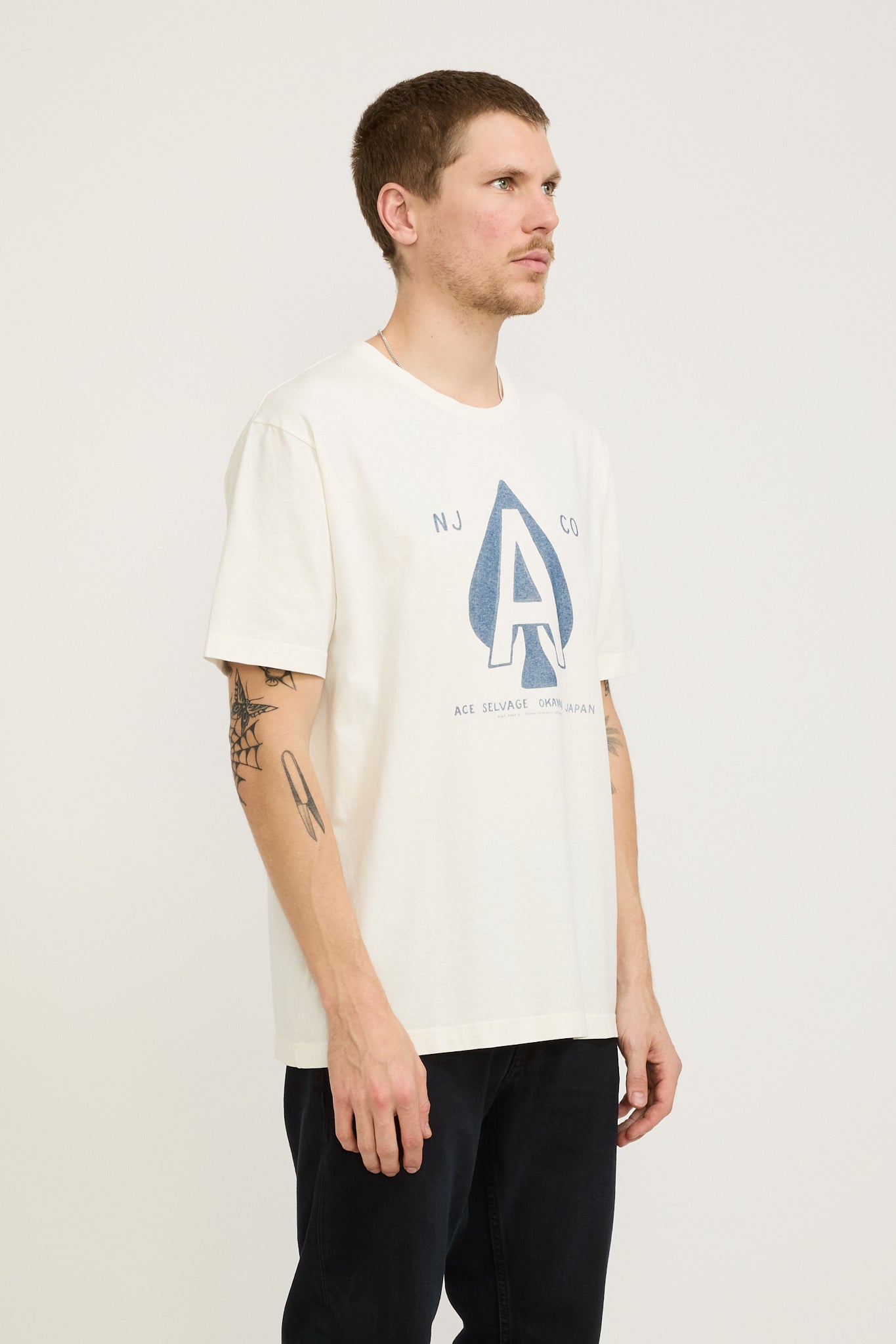 Nudie Jeans Co. | Uno Ace T-Shirt Chalk White | Maplestore