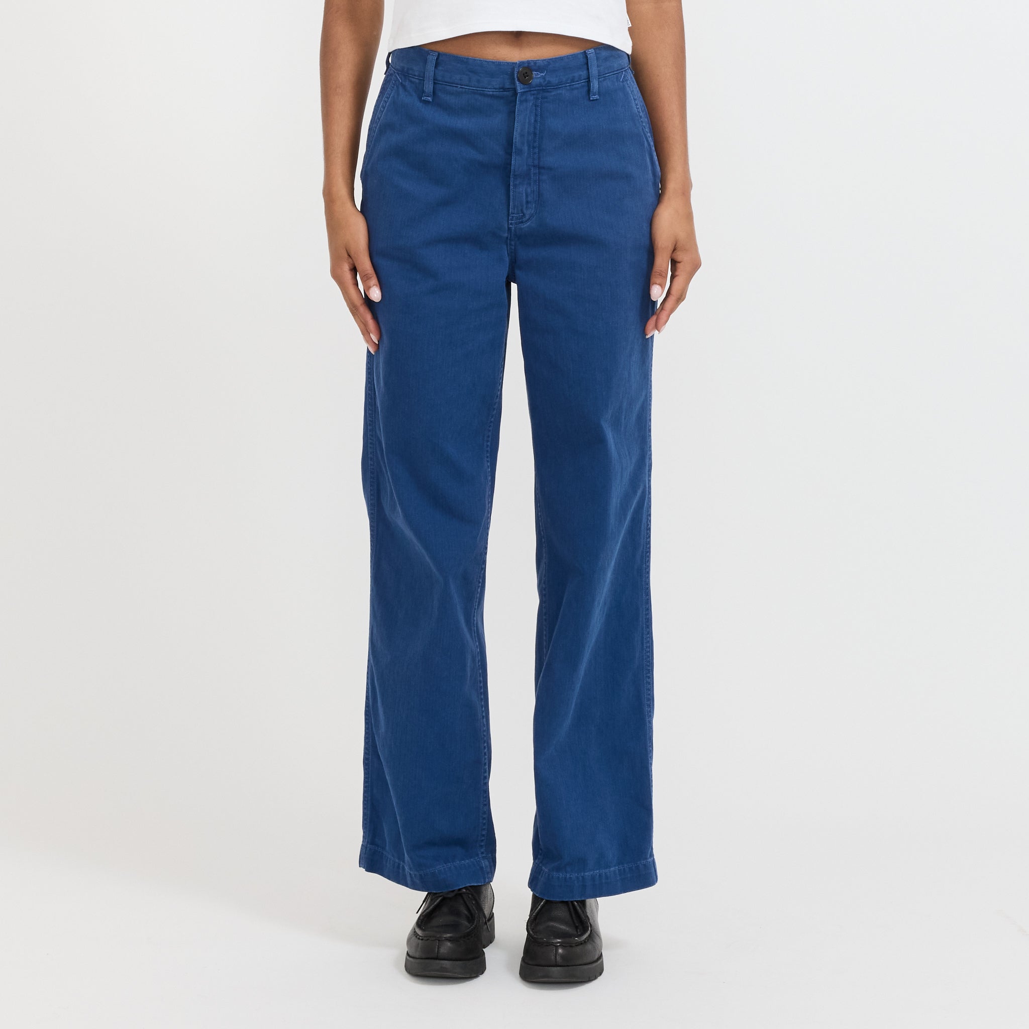 Nudie Jeans Co. | Wendy Herringbone Denim Pants Blue | Maplestore