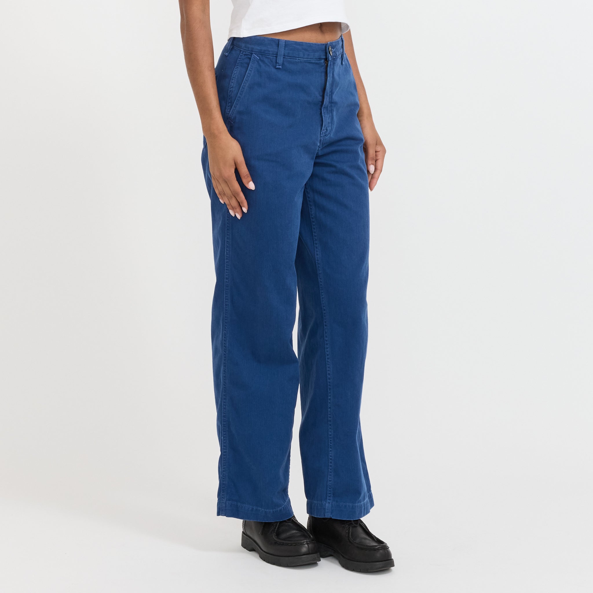 Nudie Jeans Co. | Wendy Herringbone Denim Pants Blue | Maplestore