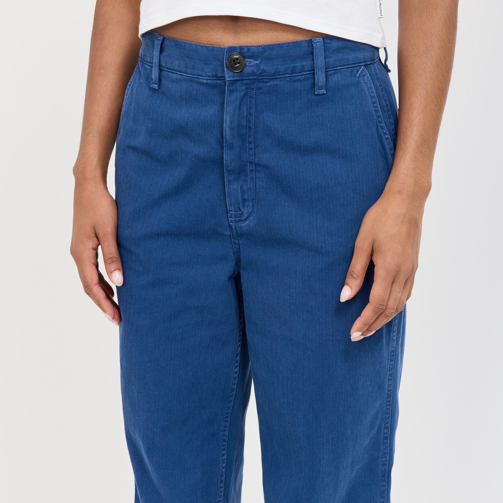 Nudie Jeans Co. | Wendy Herringbone Denim Pants Blue | Maplestore