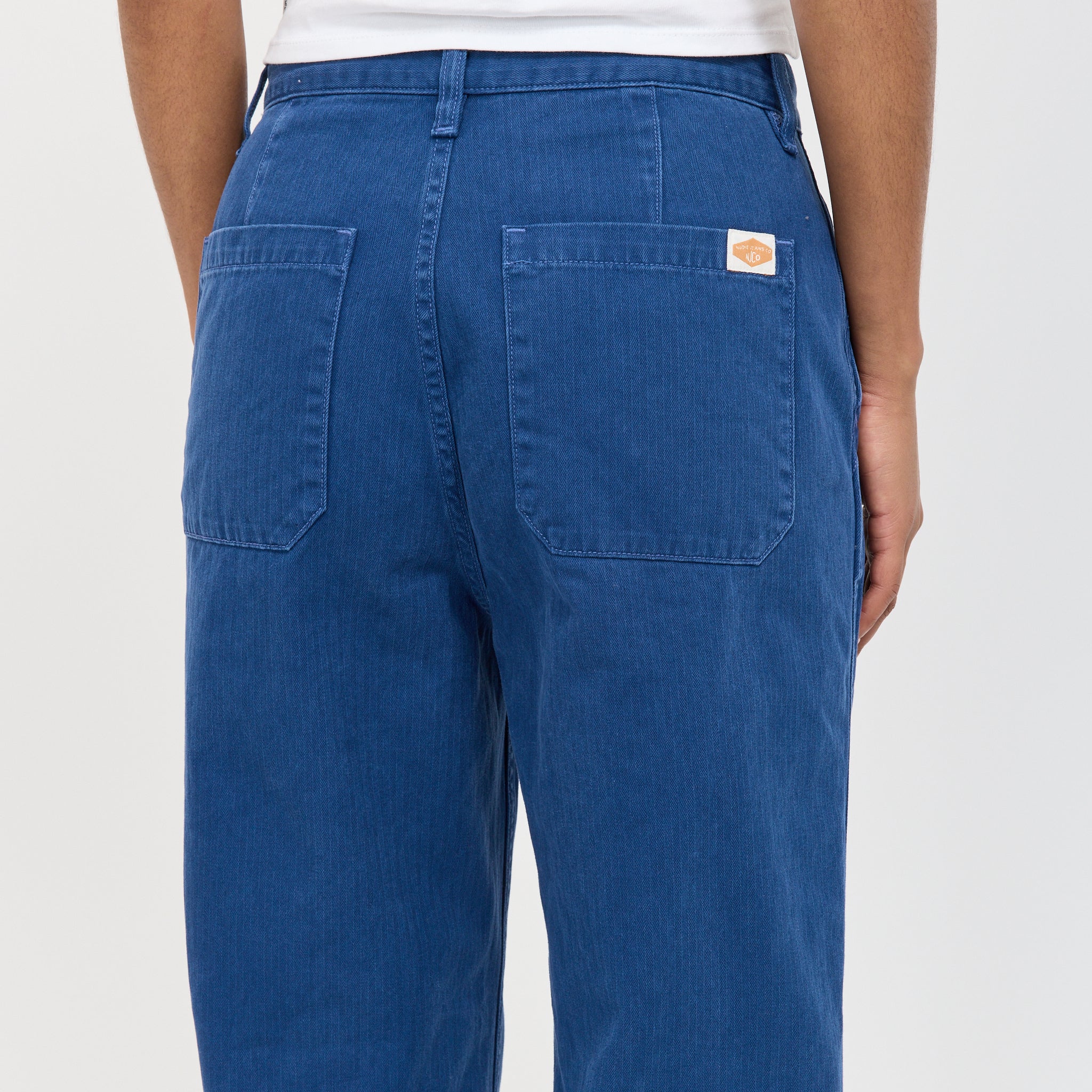 Nudie Jeans Co. | Wendy Herringbone Denim Pants Blue | Maplestore