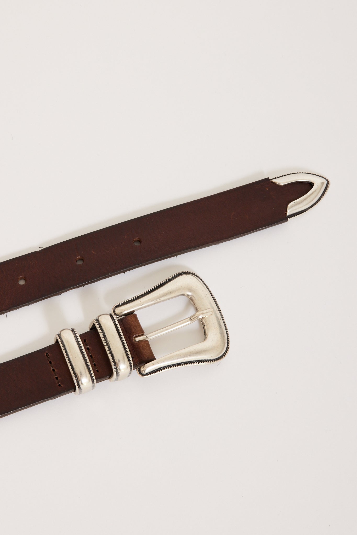 Western Silver Belt Dark Brown