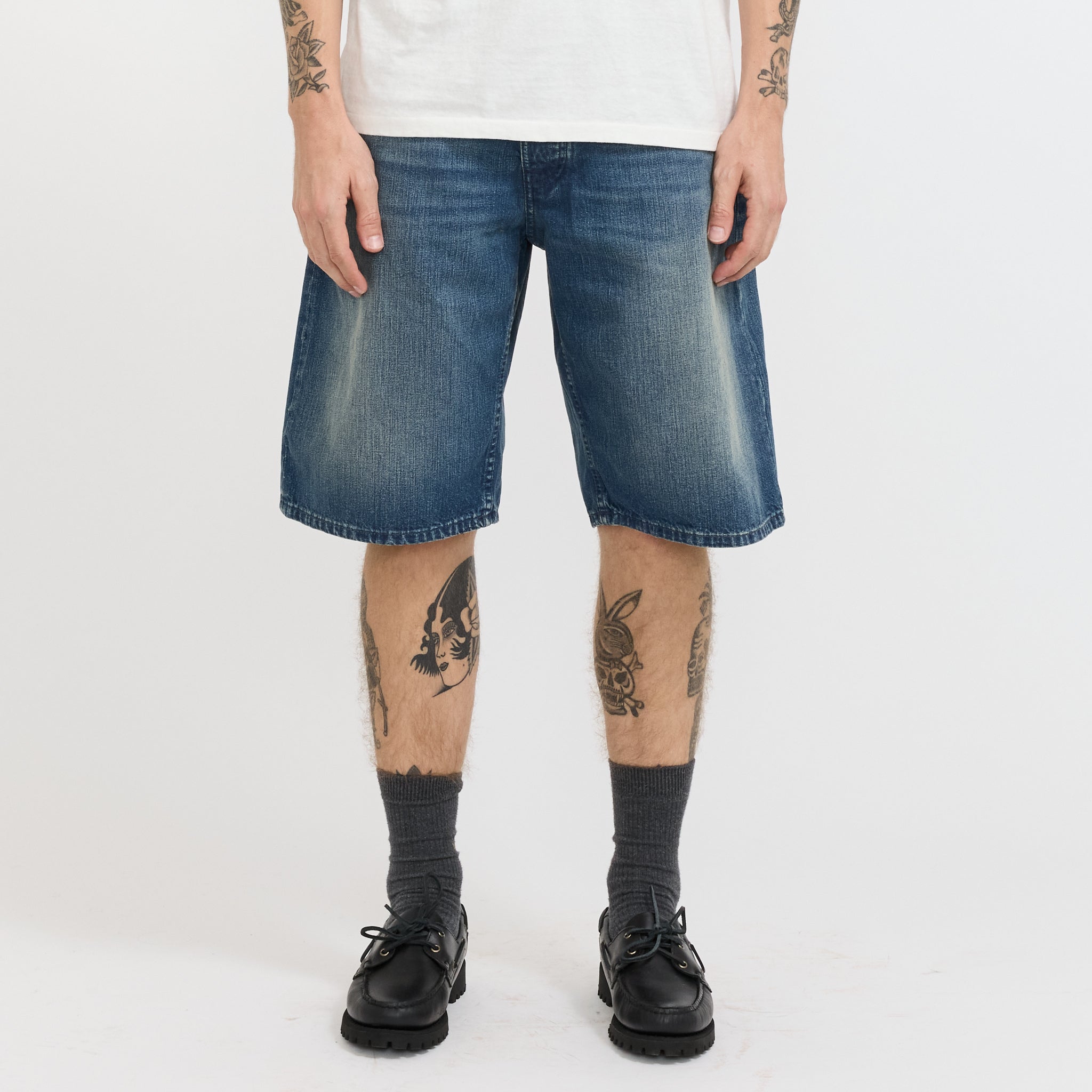 Zeb Denim Shorts Blue Painter
