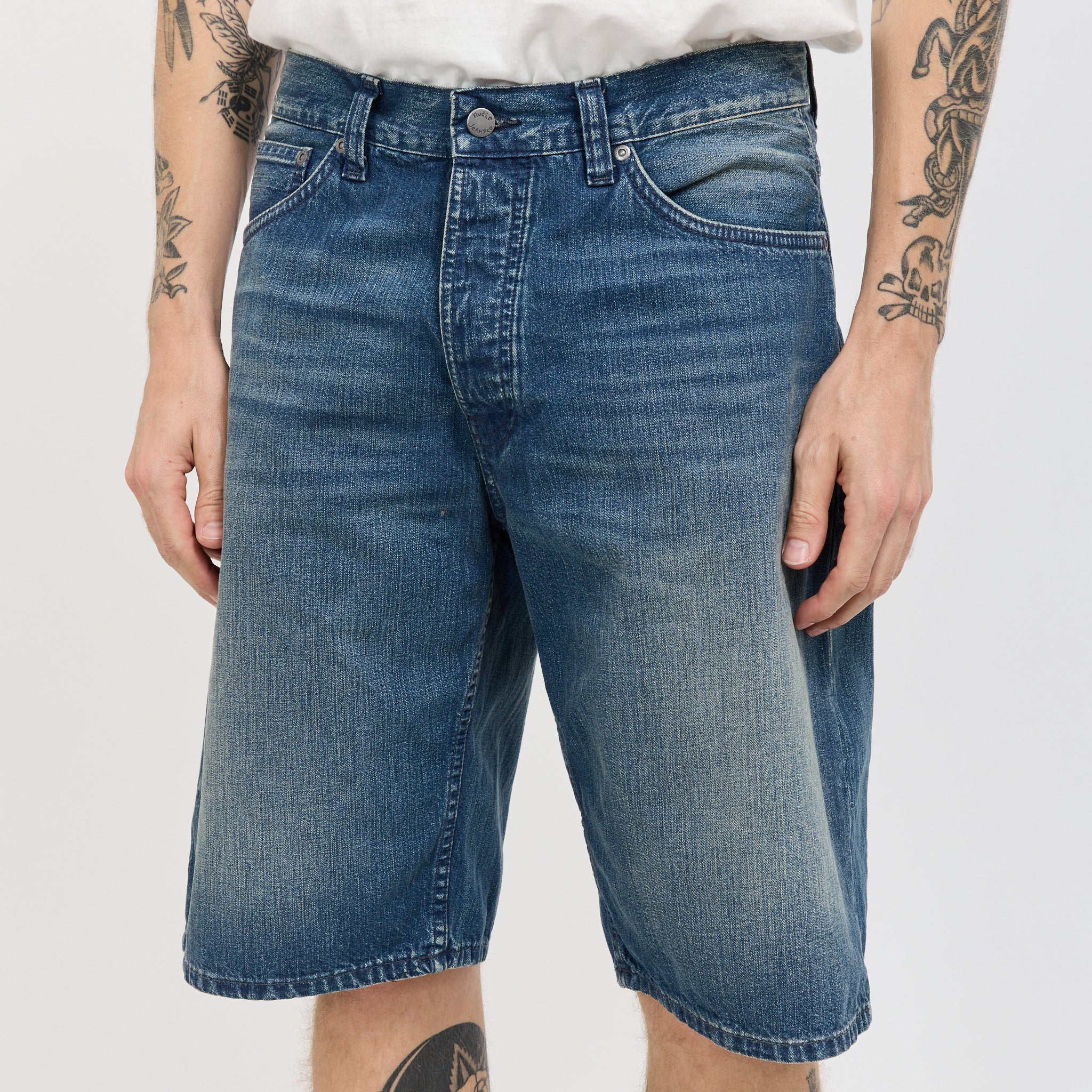 Zeb Denim Shorts Blue Painter