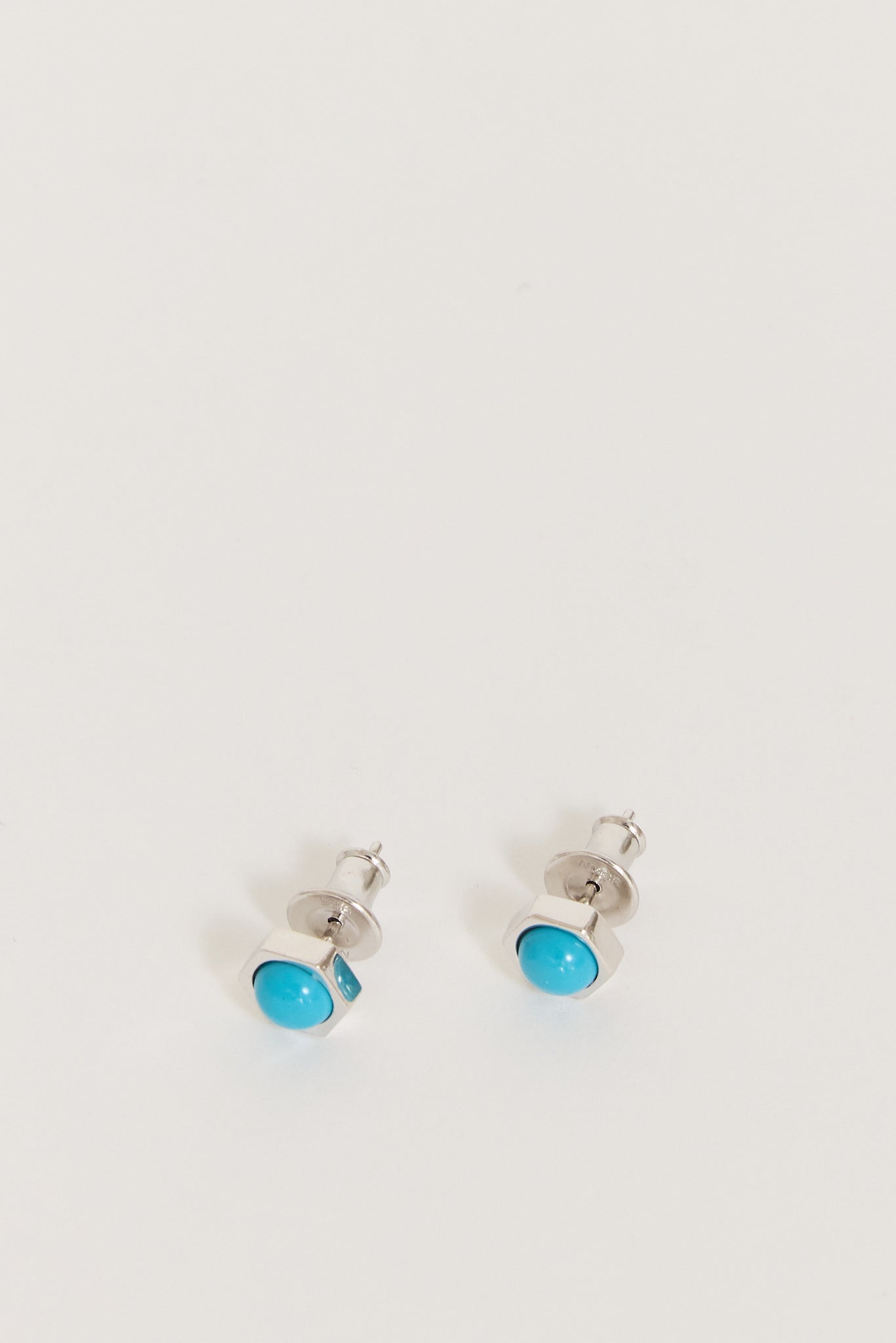 Numbering | Crown Stud Earrings Turquoise | Maplestore