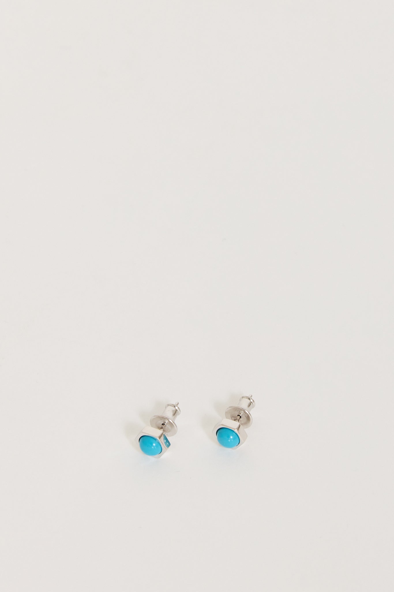 Numbering | Crown Stud Earrings Turquoise | Maplestore