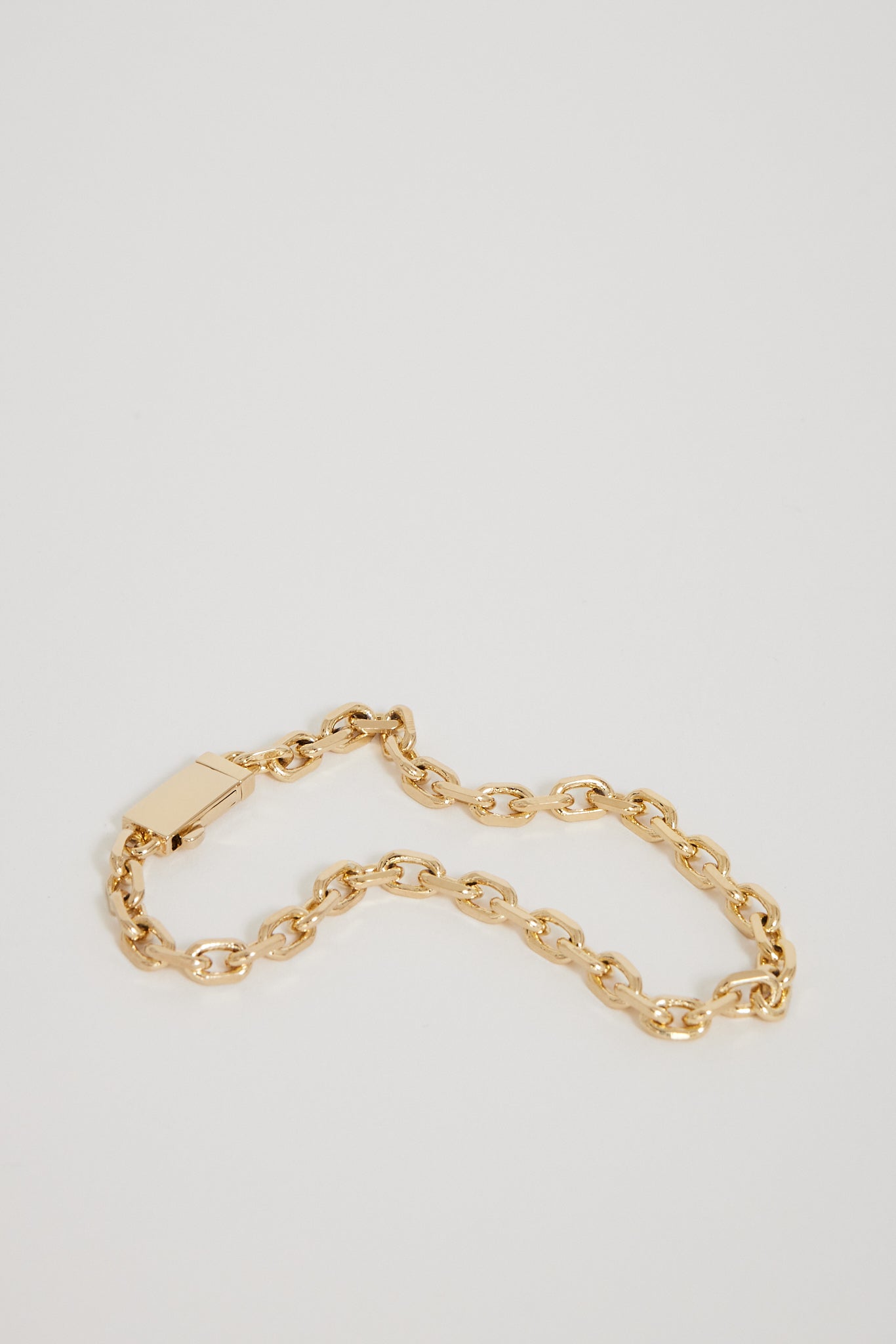 Numbering | Edge Cut Chain Bracelet 14K Gold | Maplestore