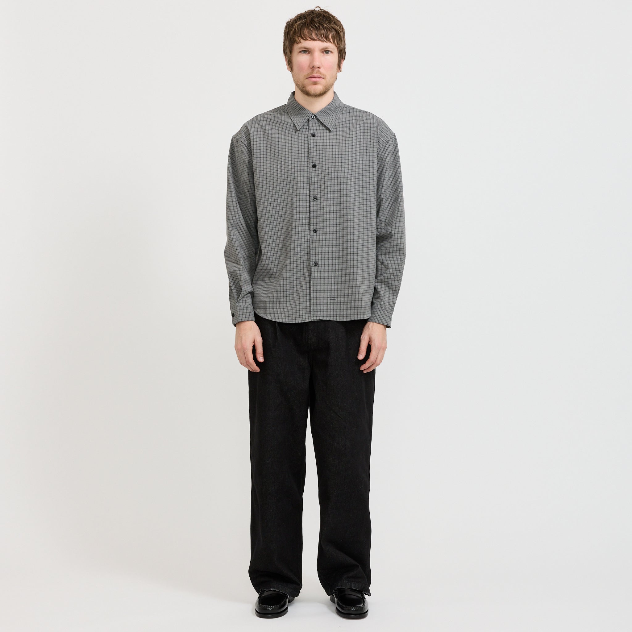 Plaid Shirt Charcoal/Black