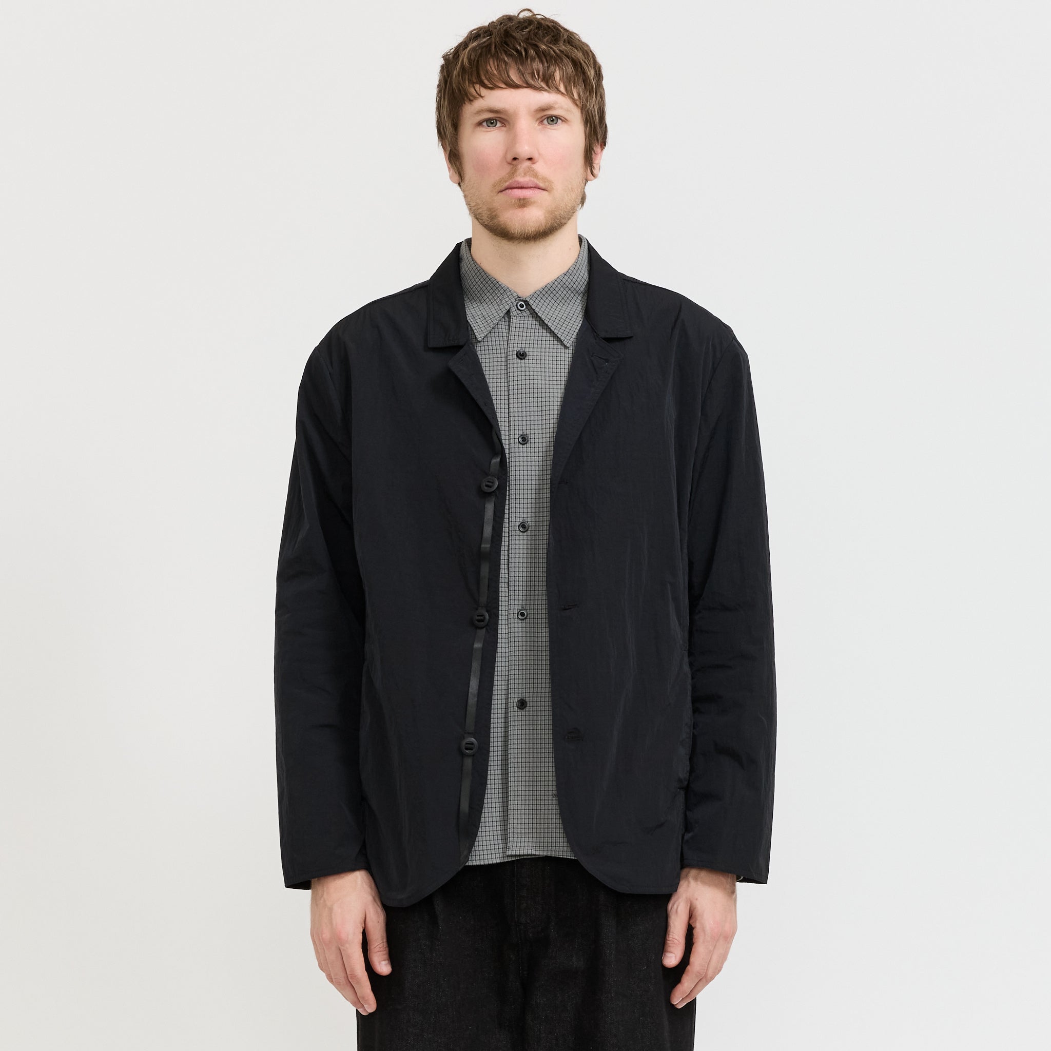 5 Button Blazer Black