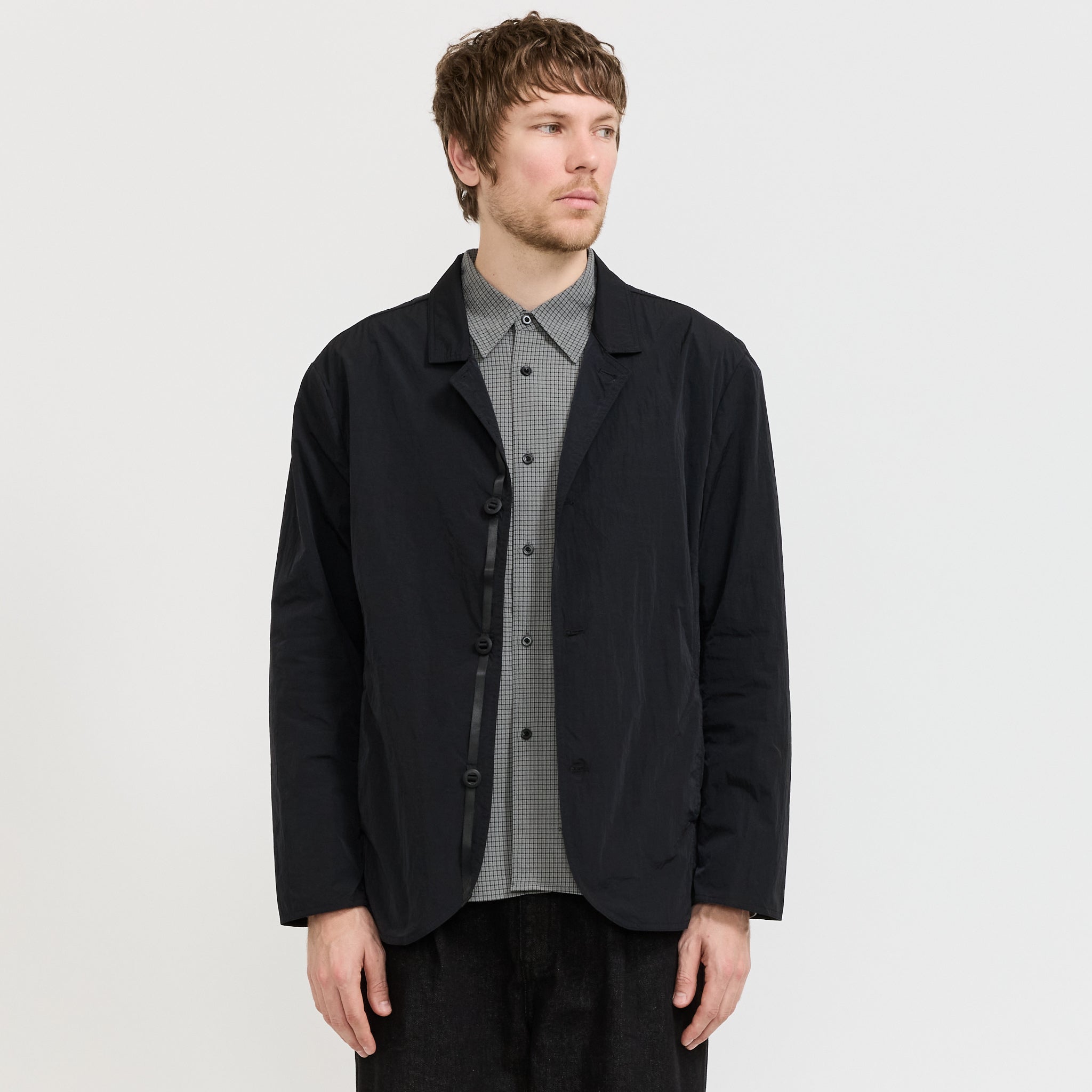 5 Button Blazer Black