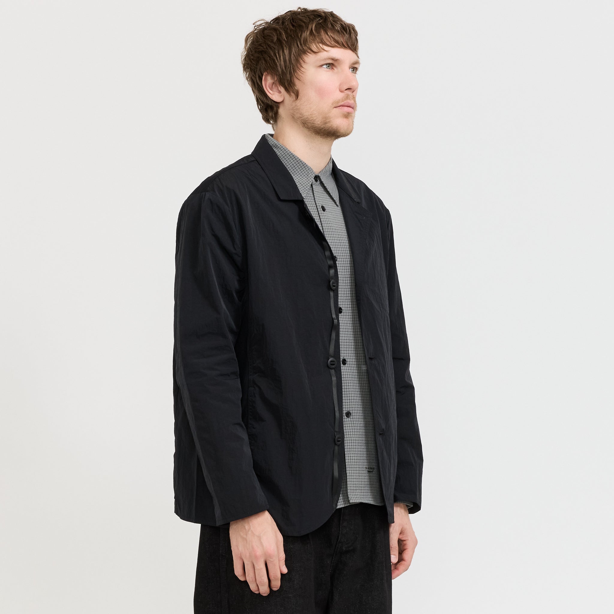 5 Button Blazer Black