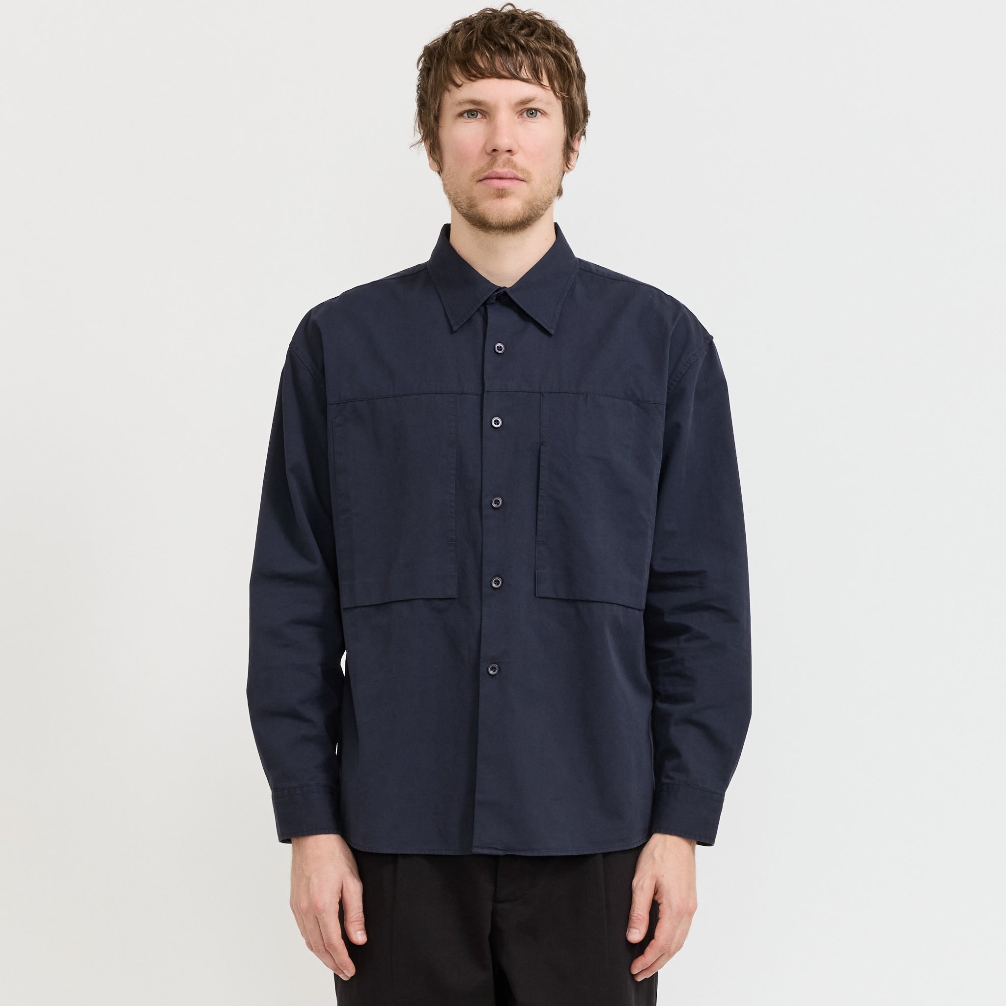 Panel Pocket Shirt Dark Navy