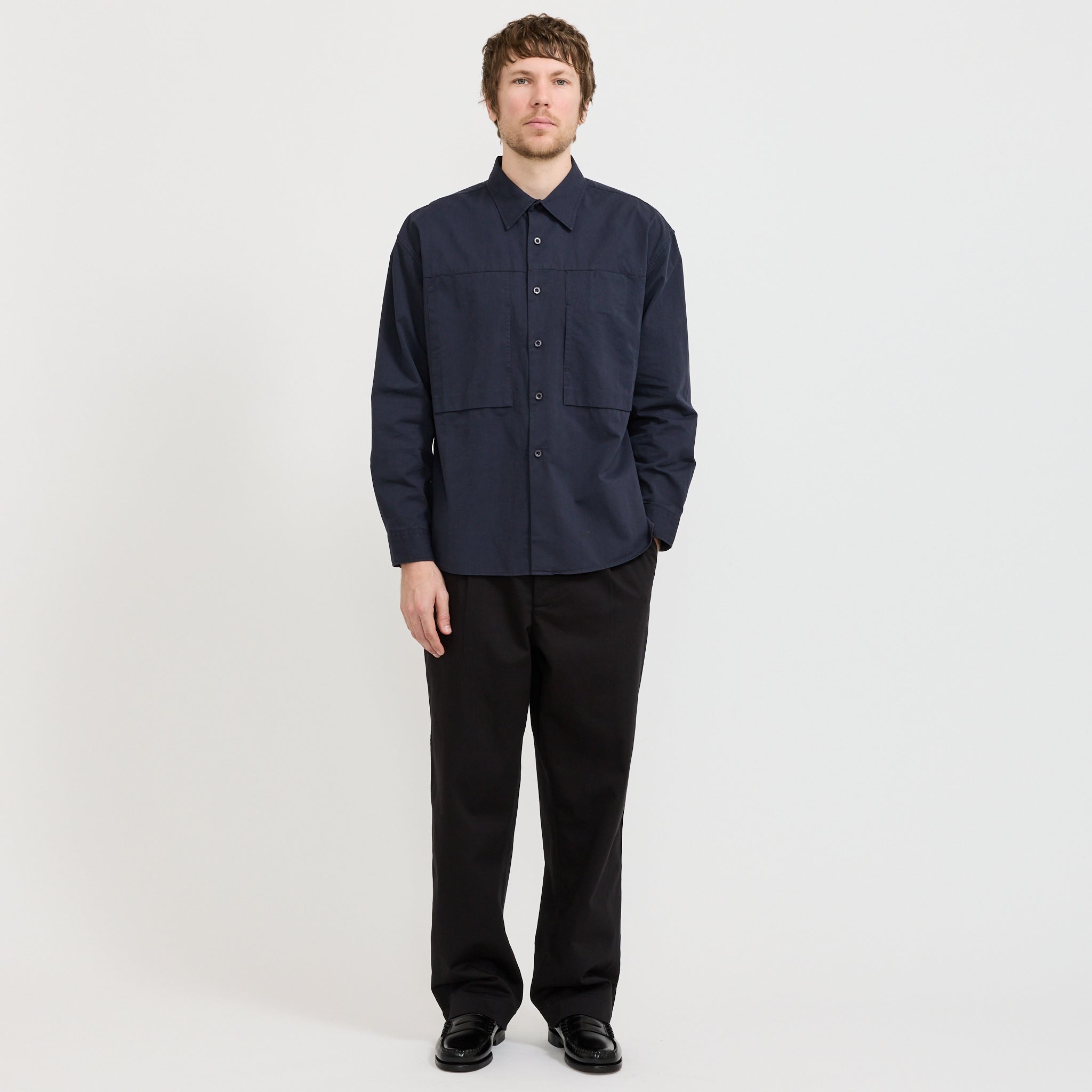 Panel Pocket Shirt Dark Navy