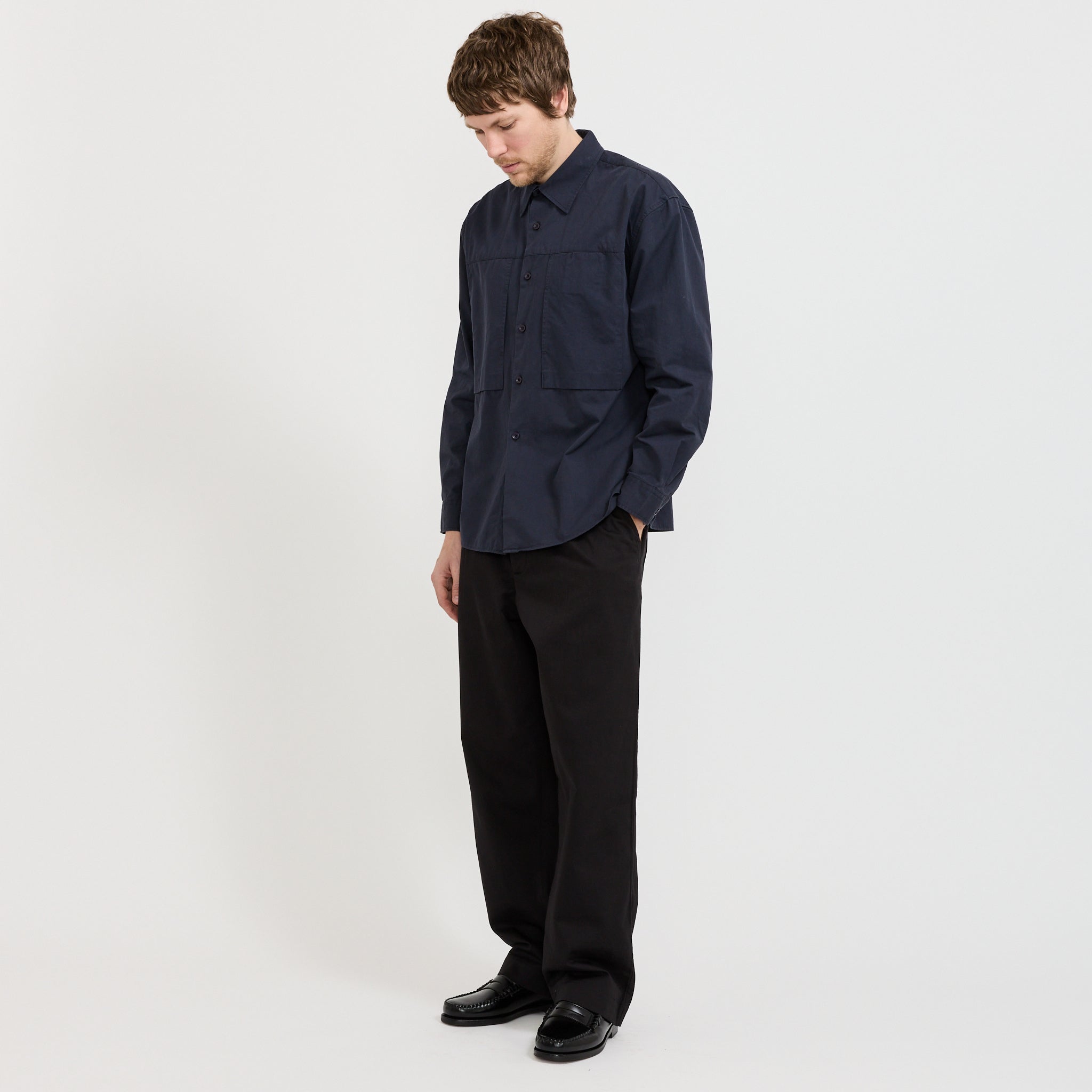 Panel Pocket Shirt Dark Navy