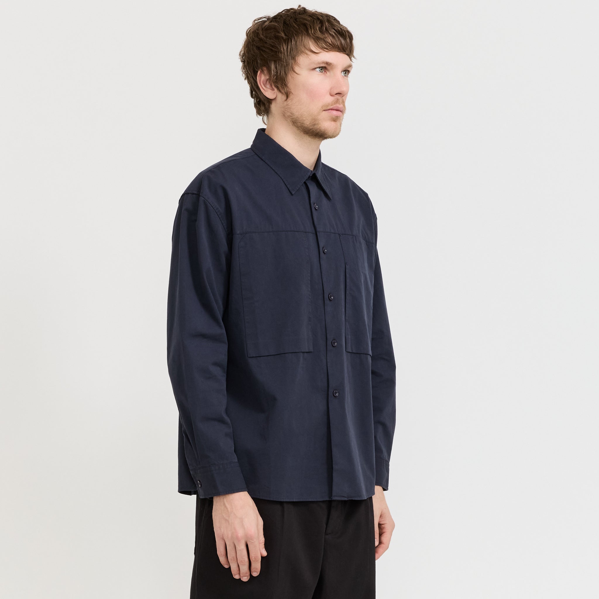 Panel Pocket Shirt Dark Navy