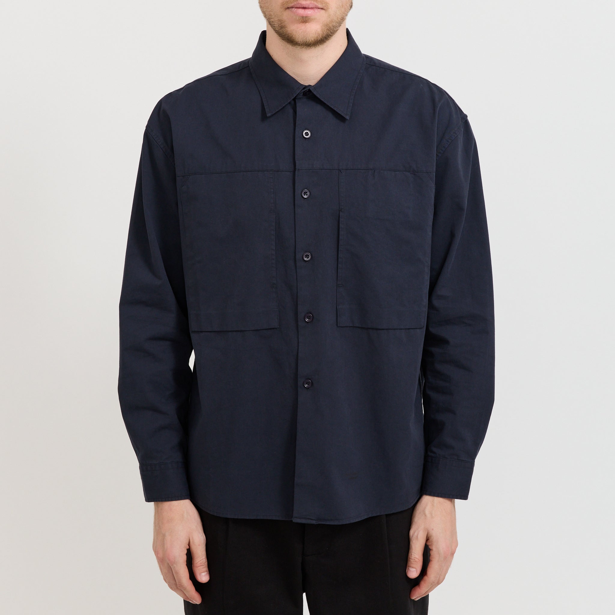 Panel Pocket Shirt Dark Navy