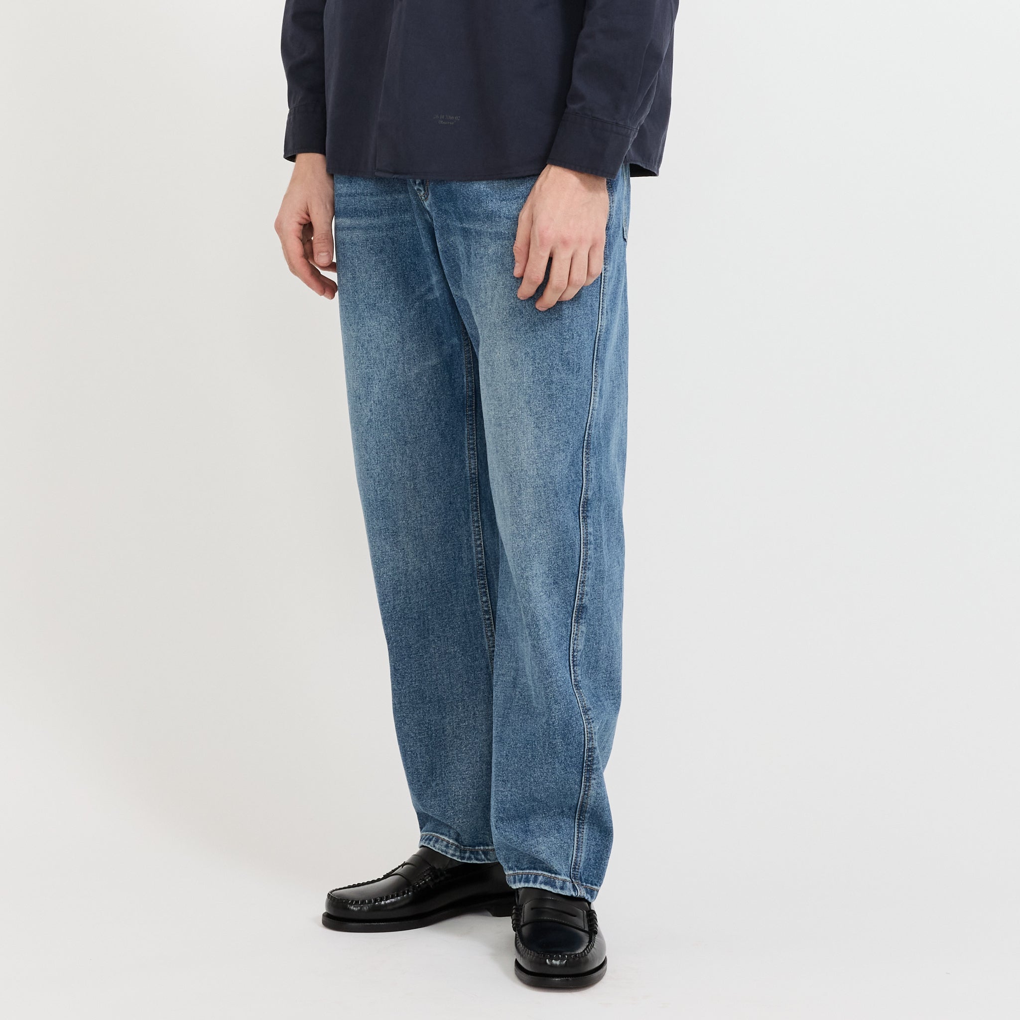 Straight Denim Deep Washed Indigo