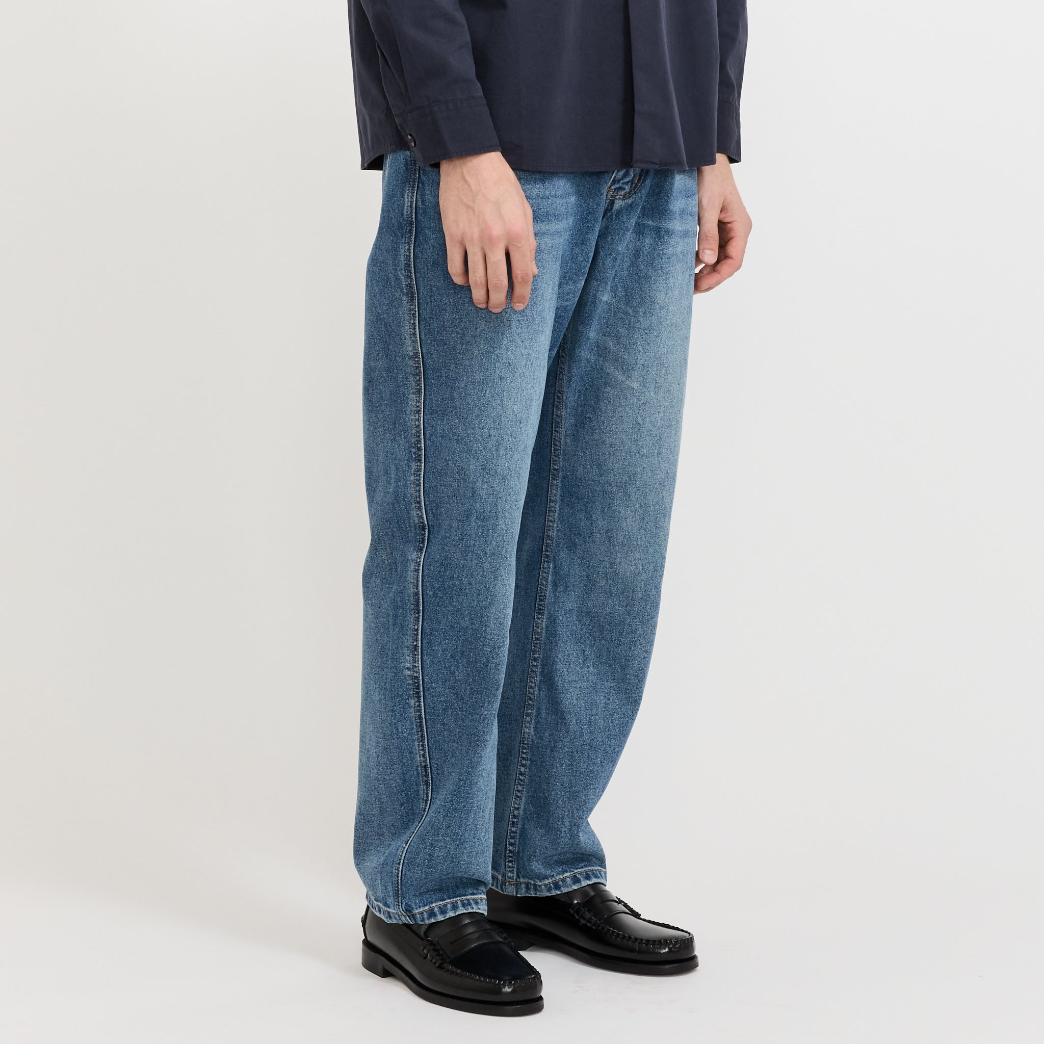 Straight Denim Deep Washed Indigo