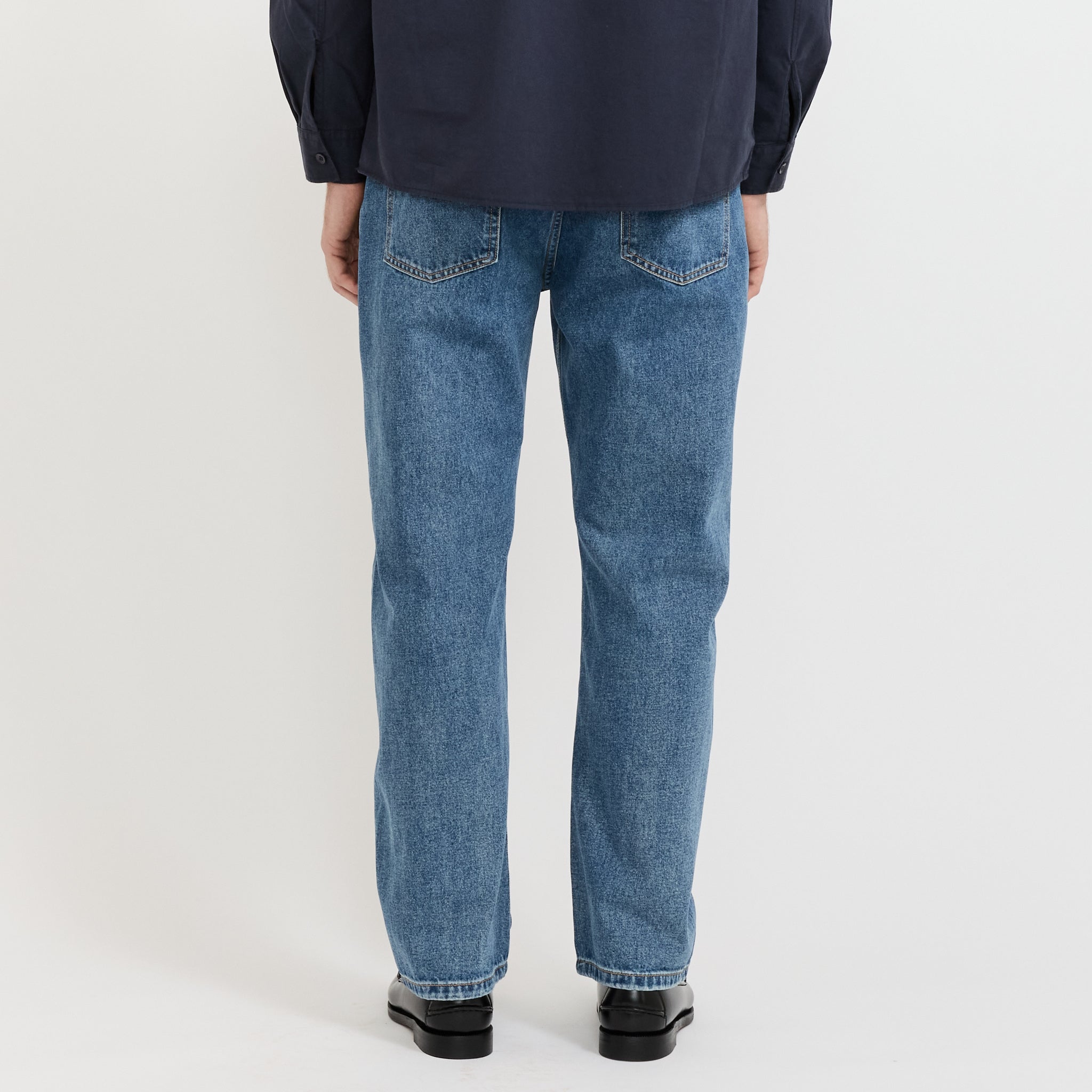Straight Denim Deep Washed Indigo