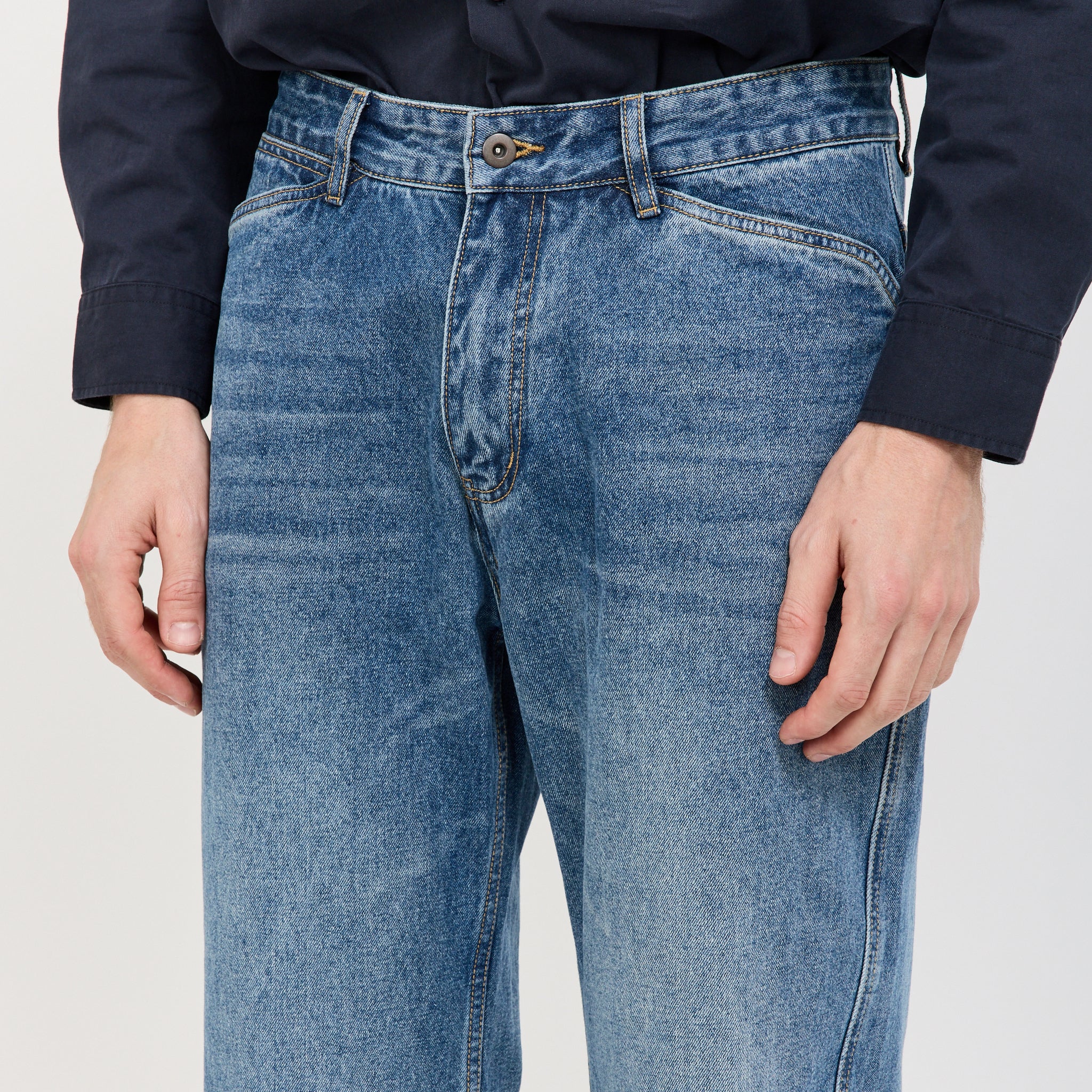 Straight Denim Deep Washed Indigo