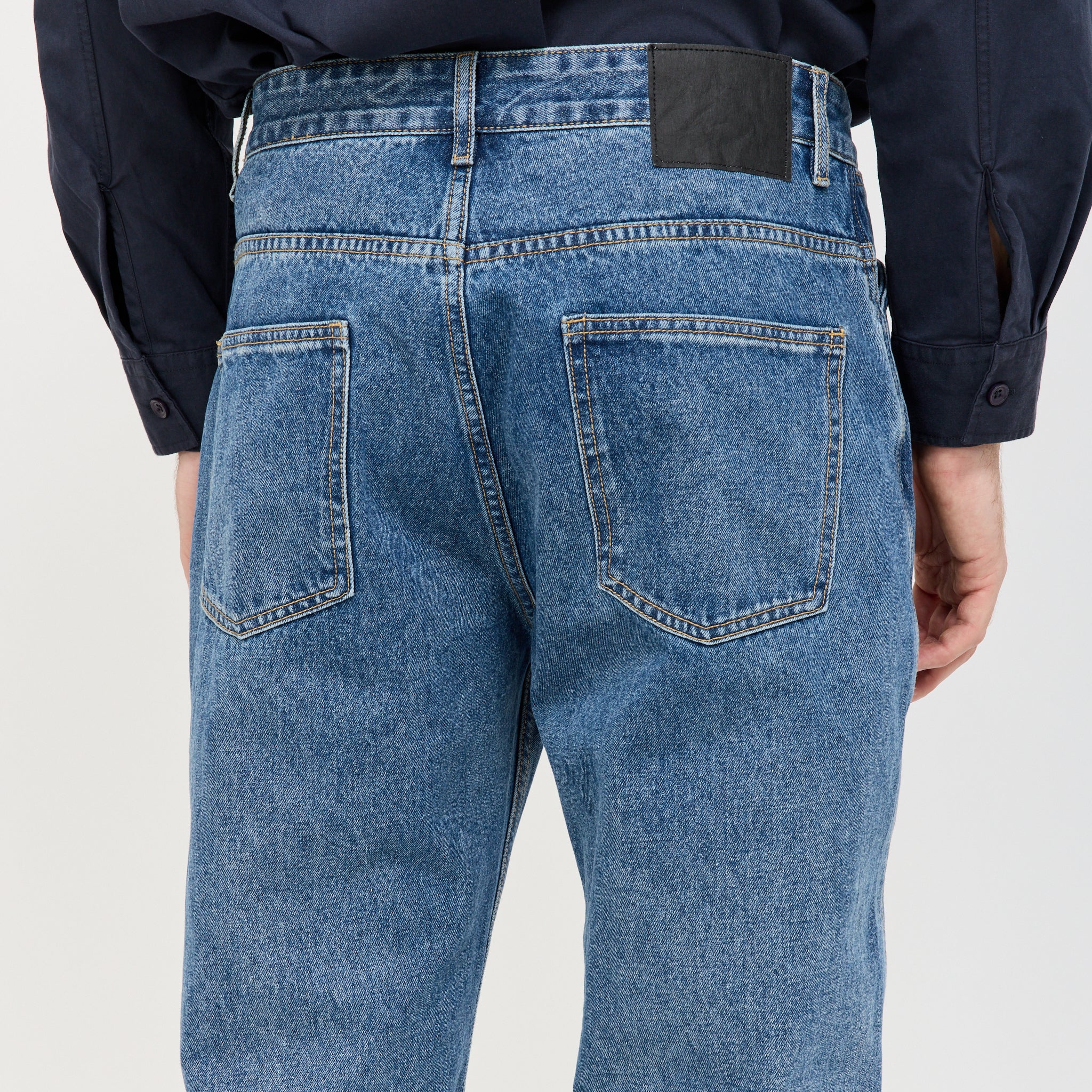 Straight Denim Deep Washed Indigo