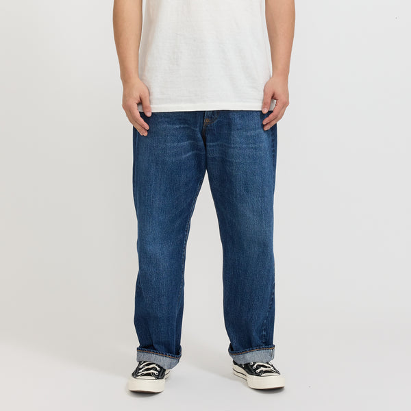 【Anyone more】[A/M] Folder Medium Wide Washing Denim PT Medium Wash Denim – FLYING MONKEY
