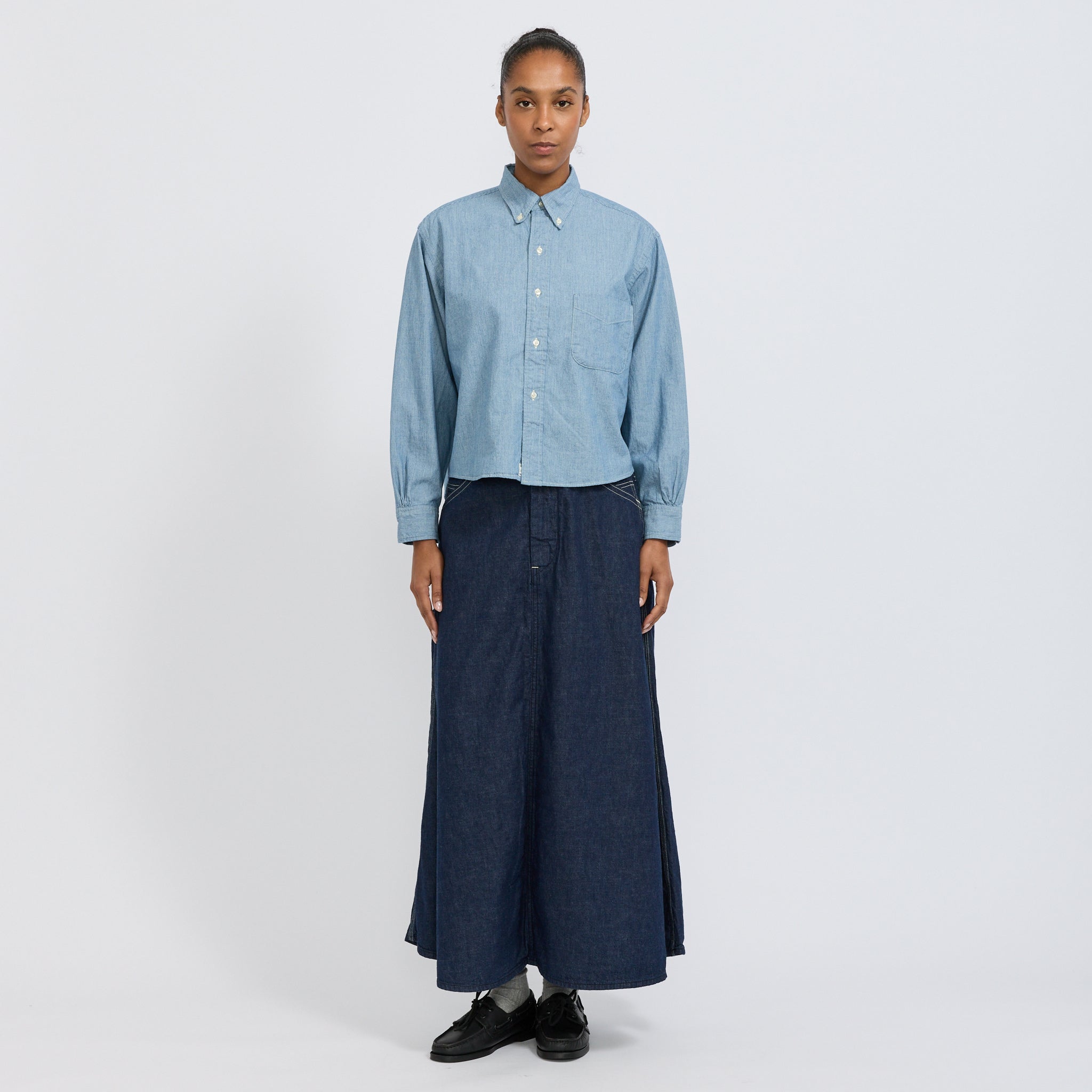 30's Painter Long Denim Skirt One Wash