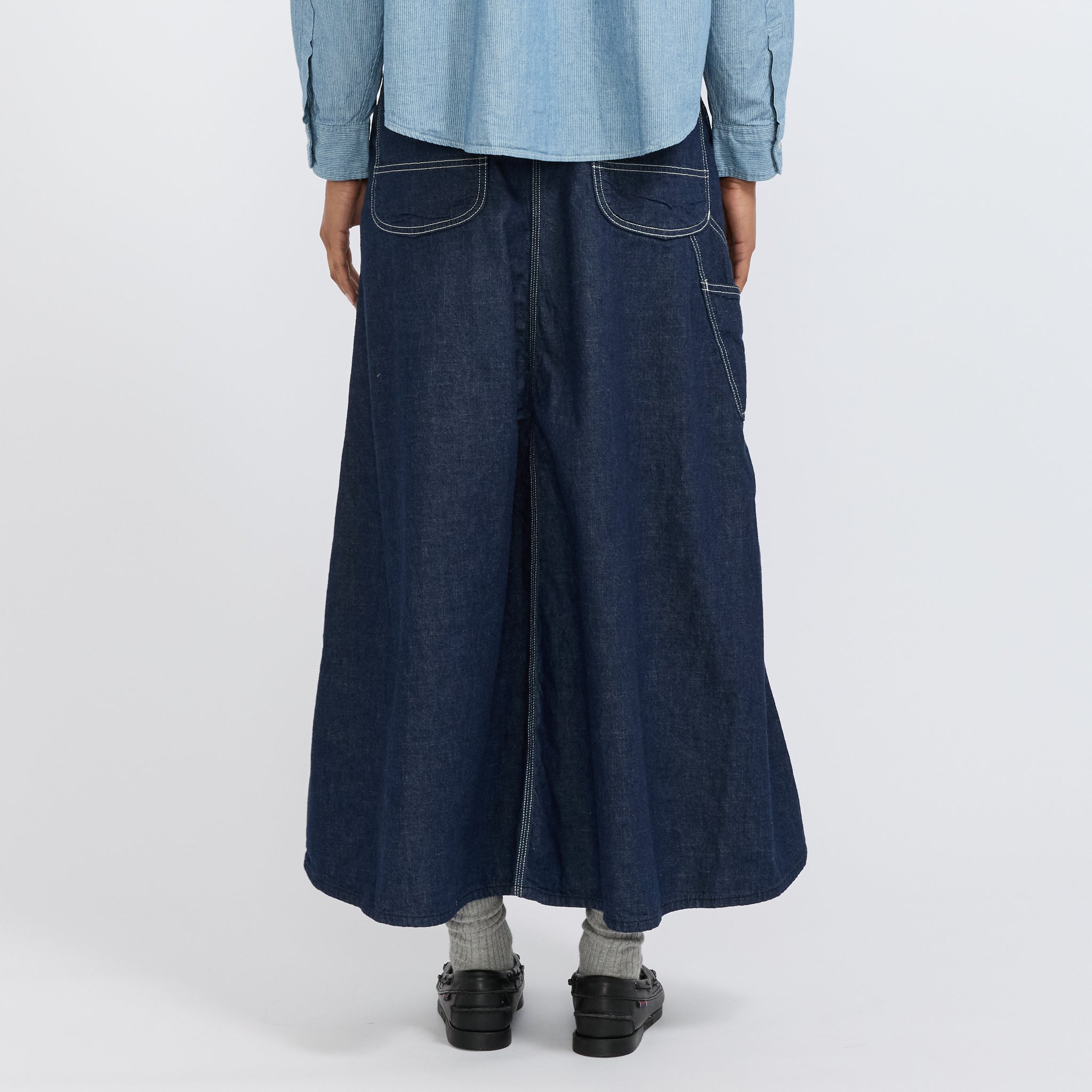 30's Painter Long Denim Skirt One Wash
