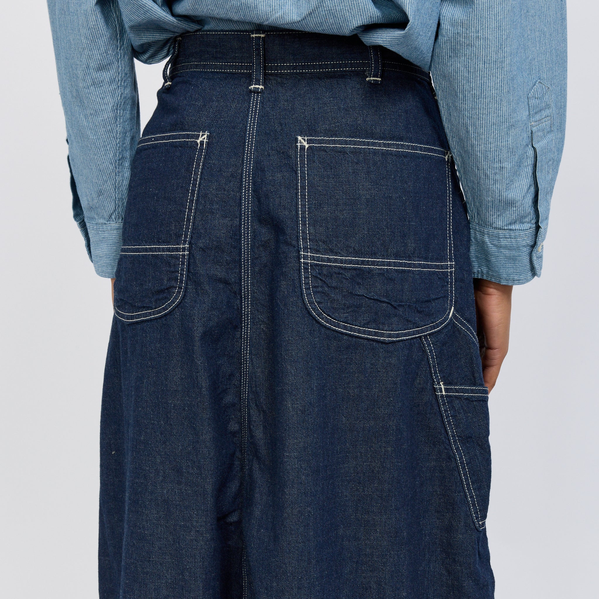 30's Painter Long Denim Skirt One Wash