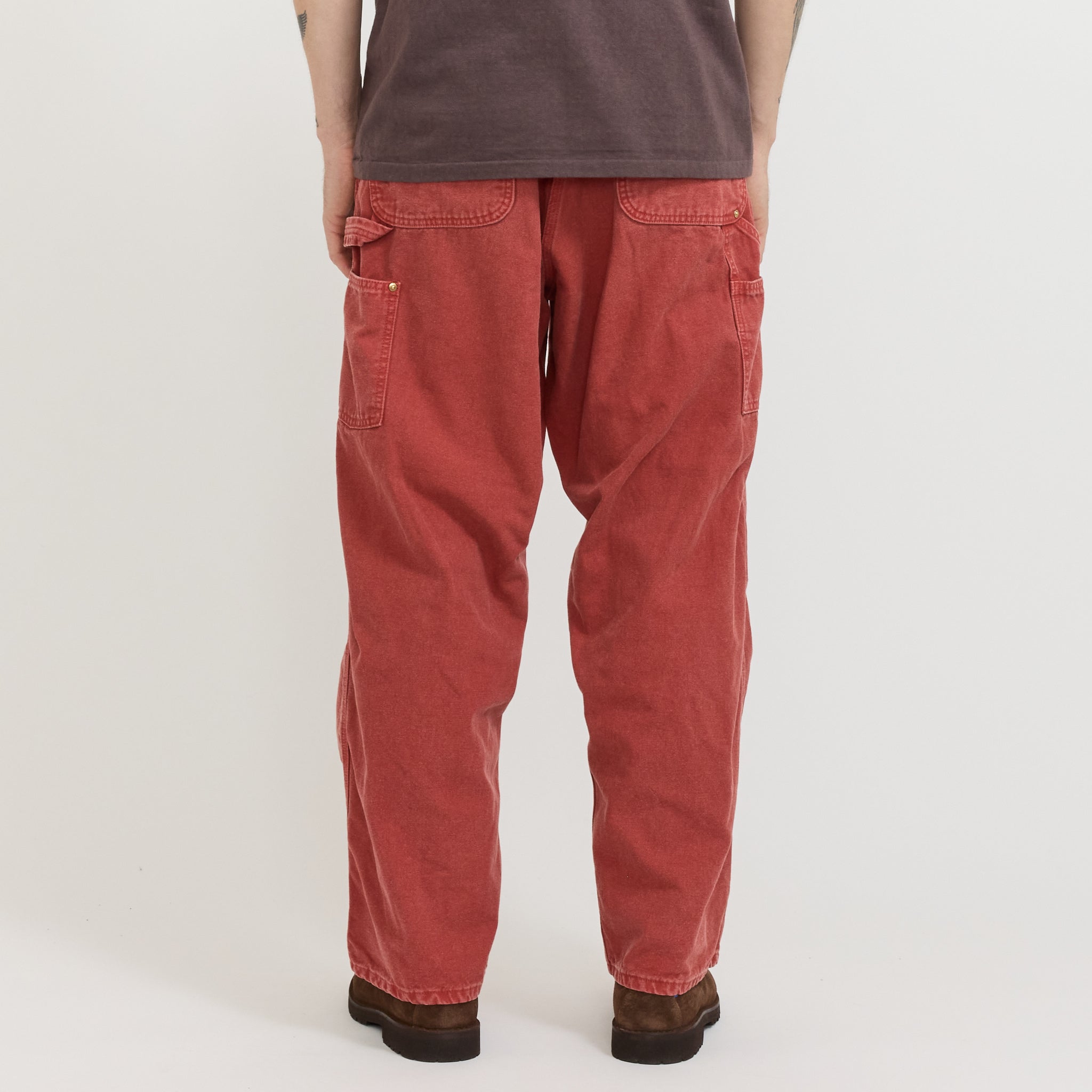 Dad's Fit Oxford Painter Pants Red