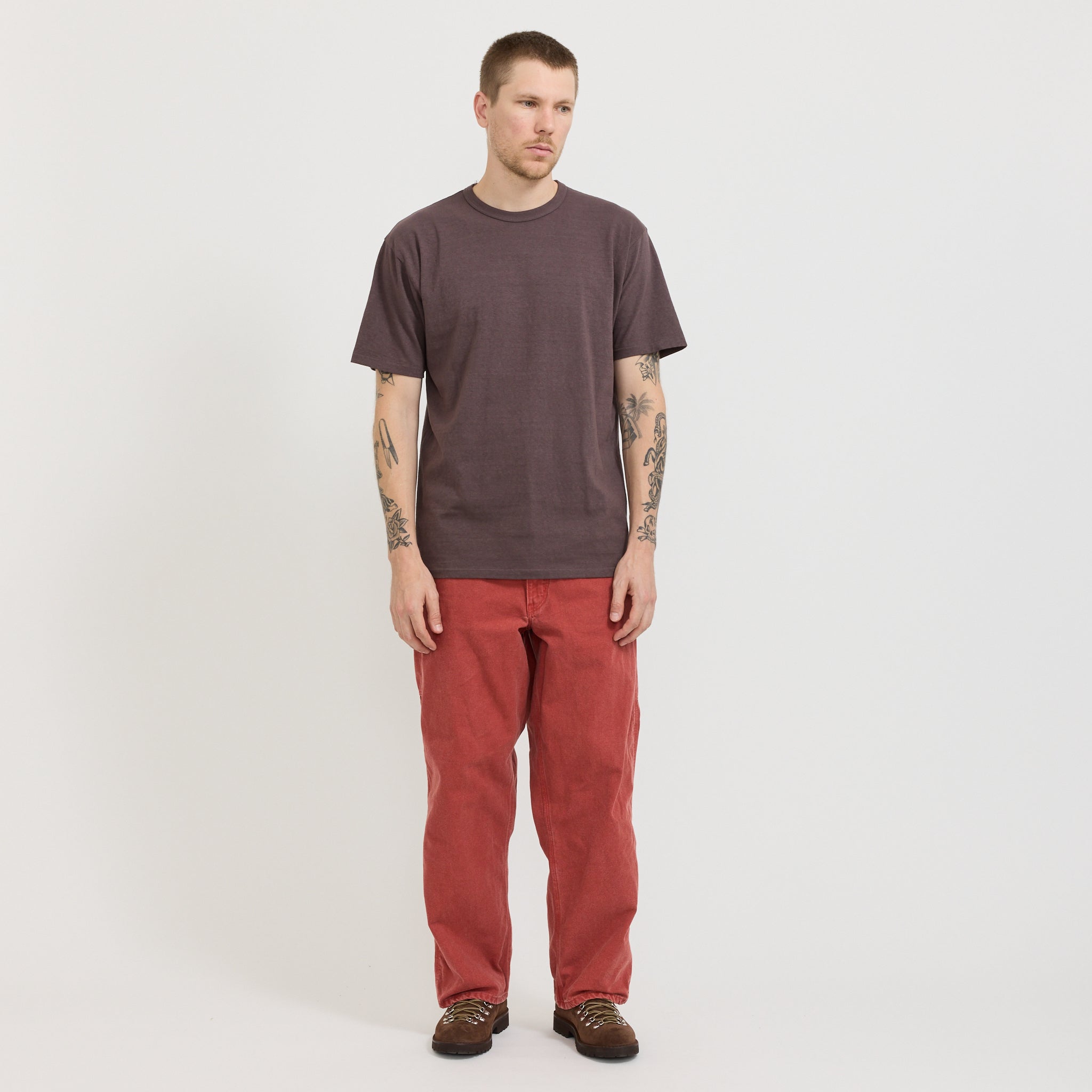 Dad's Fit Oxford Painter Pants Red