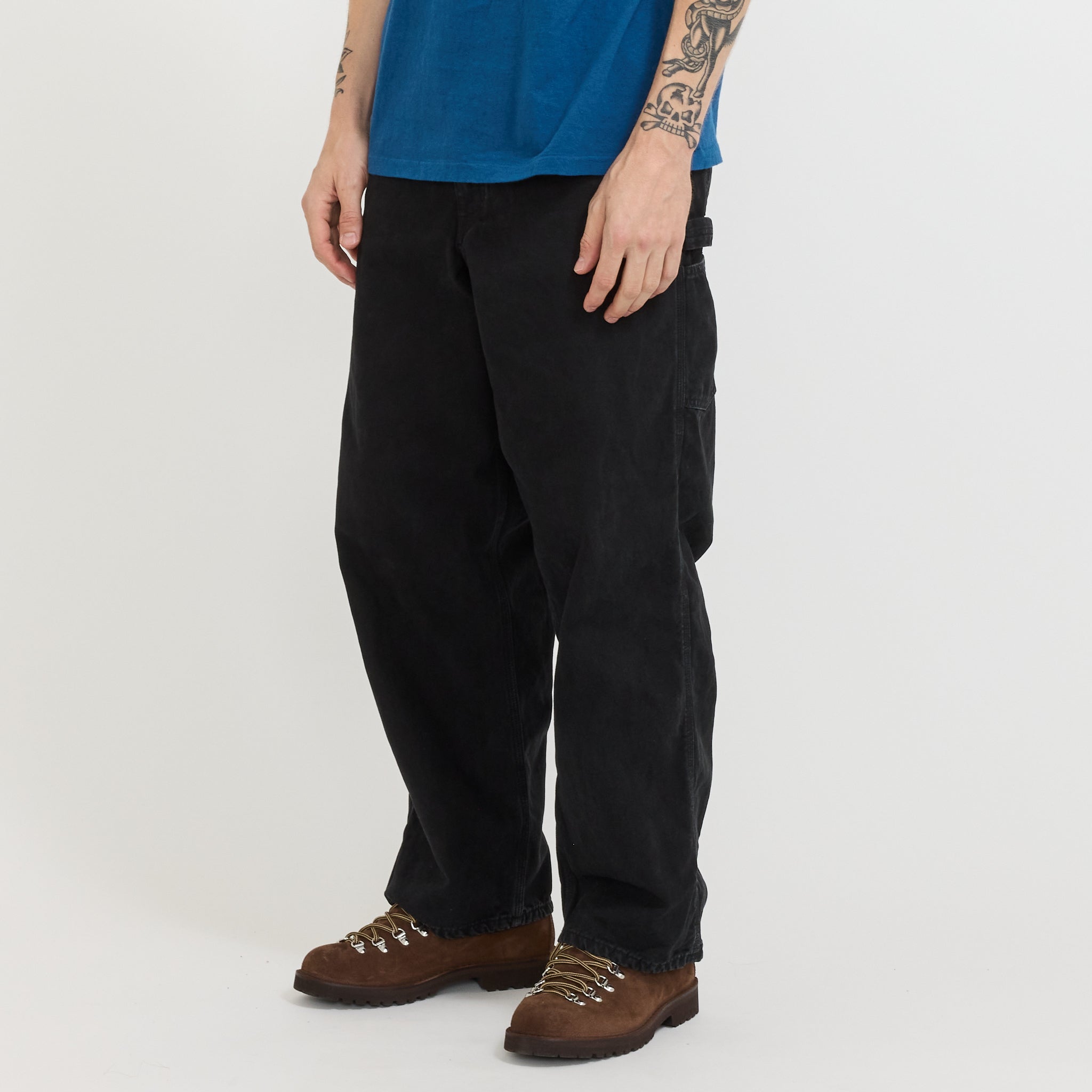 Dad's Fit Oxford Painter Pants Black