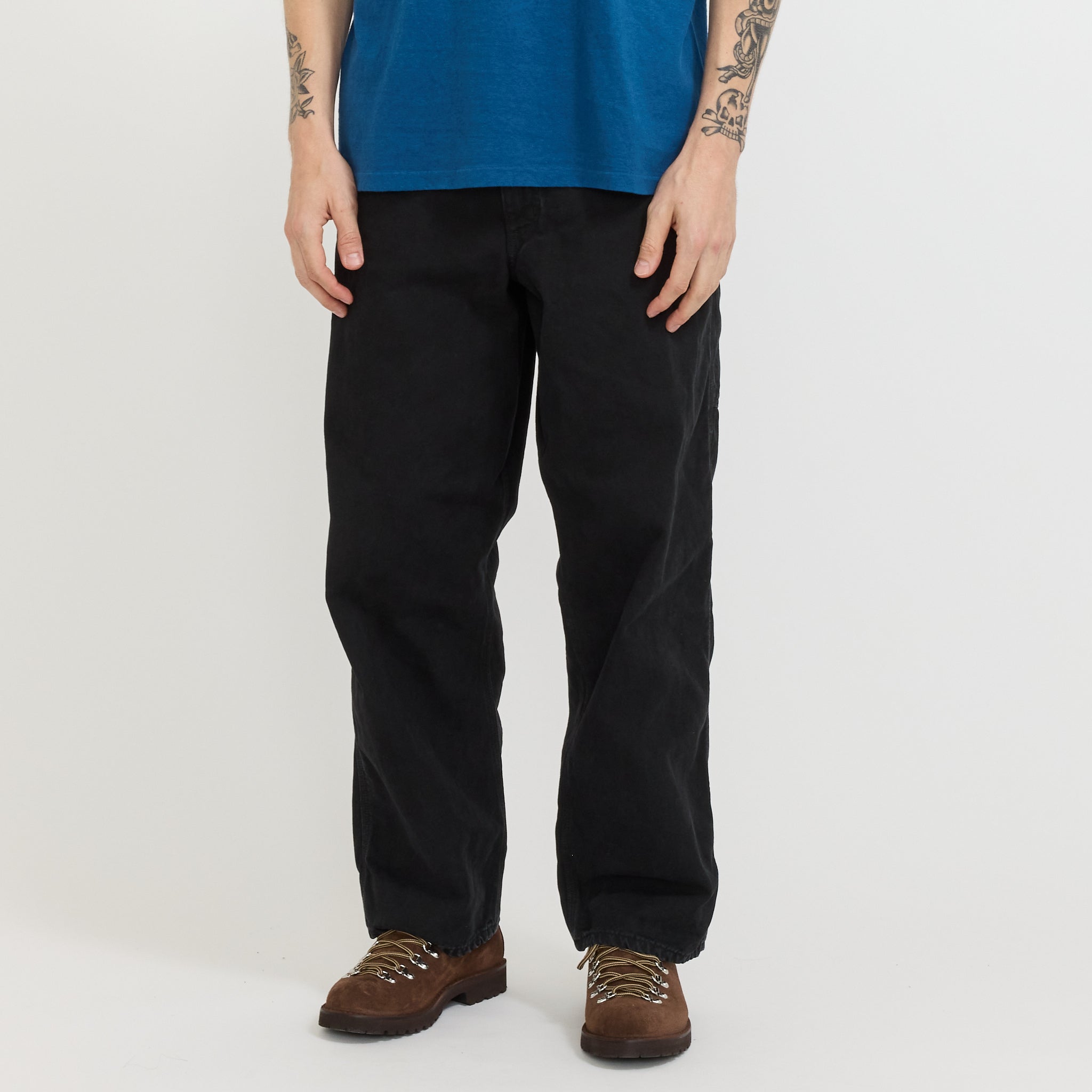 Dad's Fit Oxford Painter Pants Black