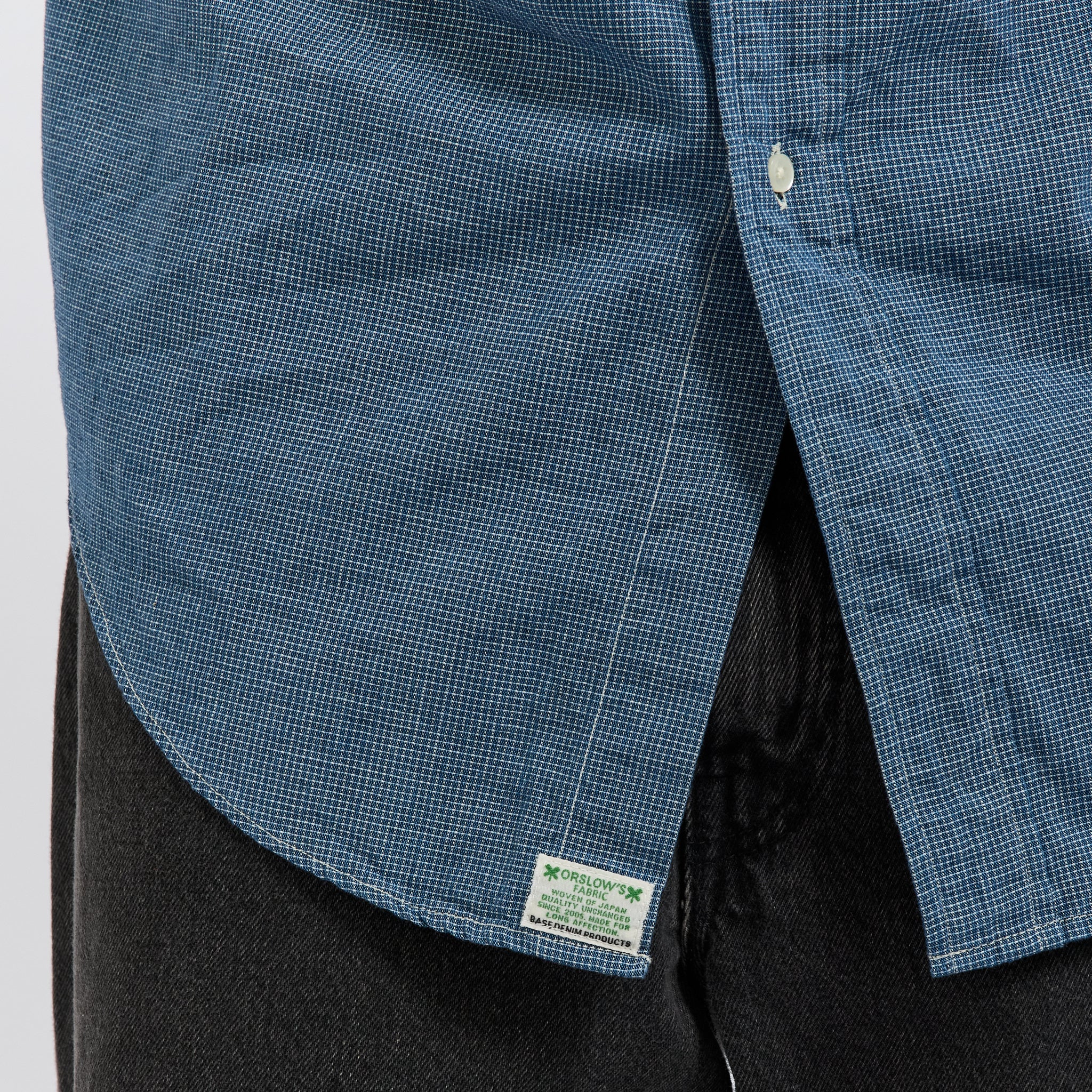 Standard Button Down Shirt Check Chambray