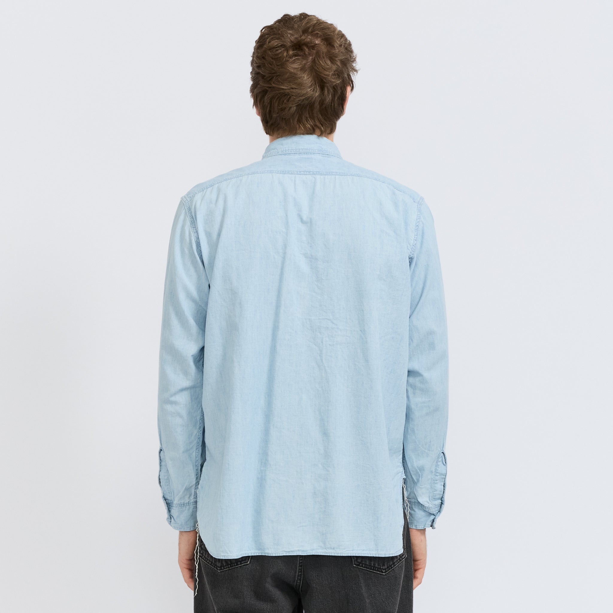 Relax Fit Chambray Work Shirt Chambray Bleached